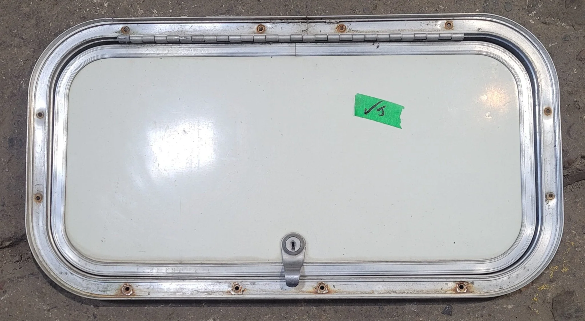 Used Radius Cornered Cargo Door 19 7/8" x 9 7/8" x 3/4" D