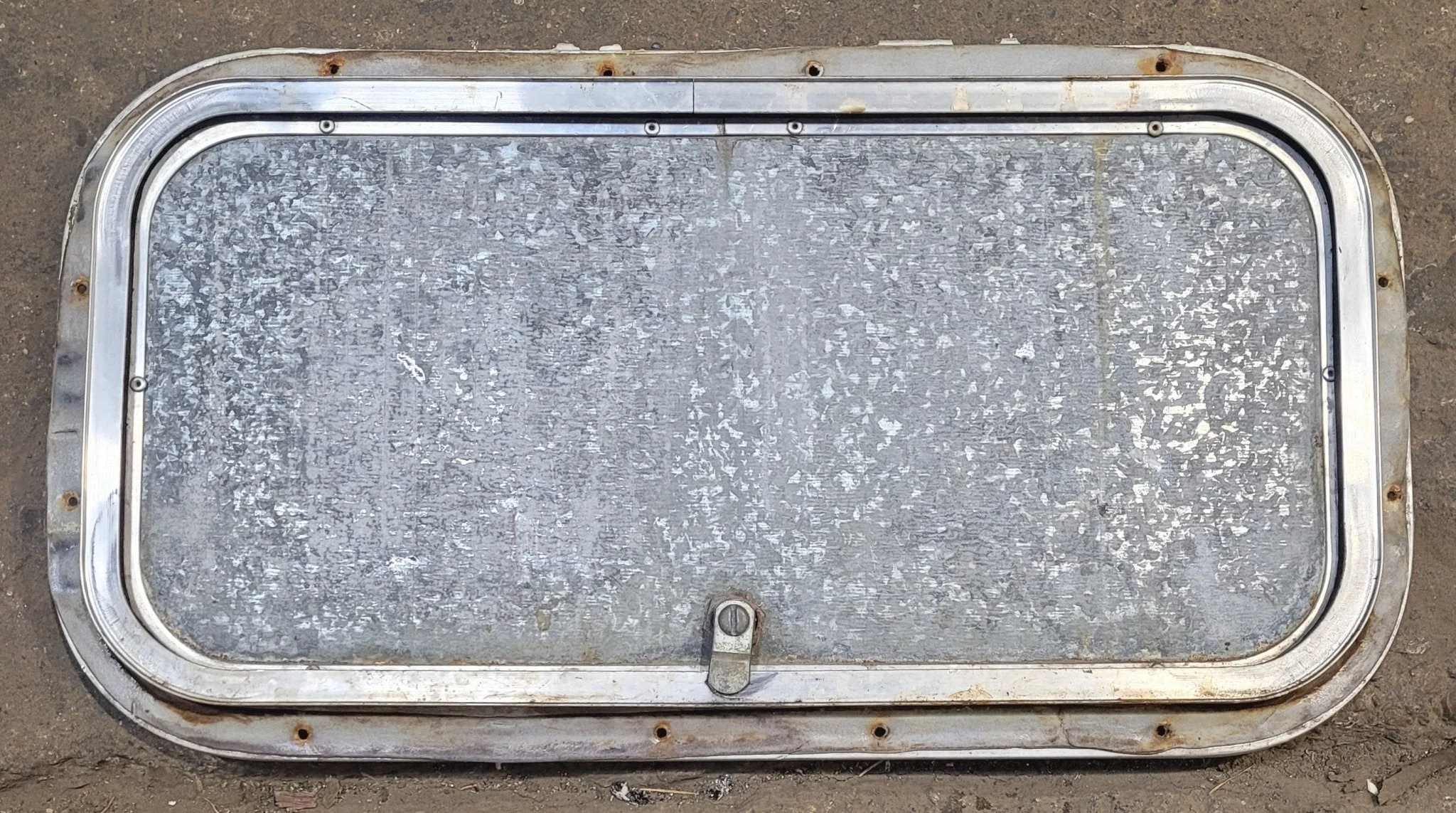 Used Radius Cornered Cargo Door 19 7/8" x 9 7/8" x 3/4" D - Image 2