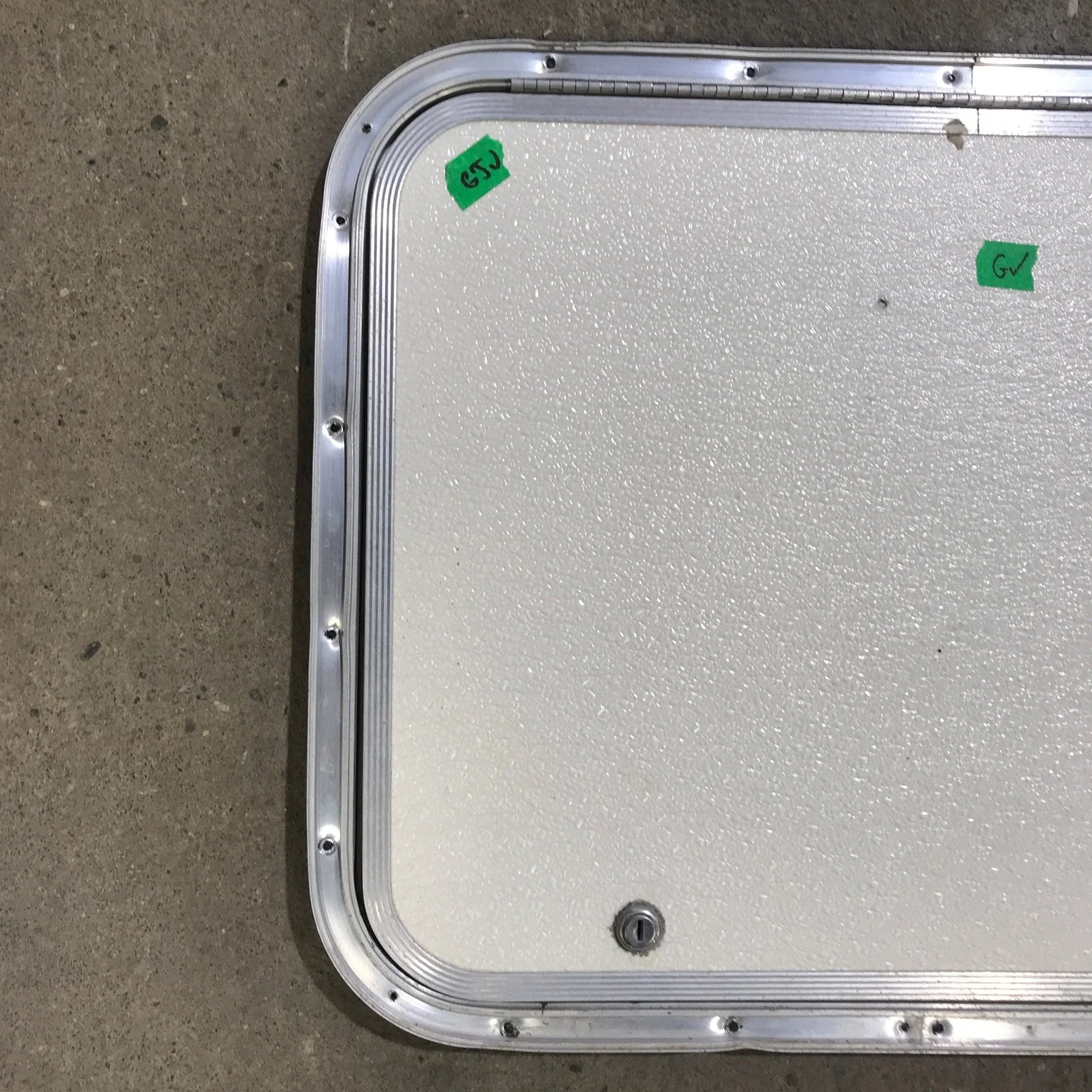 Used Radius Cornered Cargo Door 23 3/4" x 17 1/2" x 3/4" D - Image 2