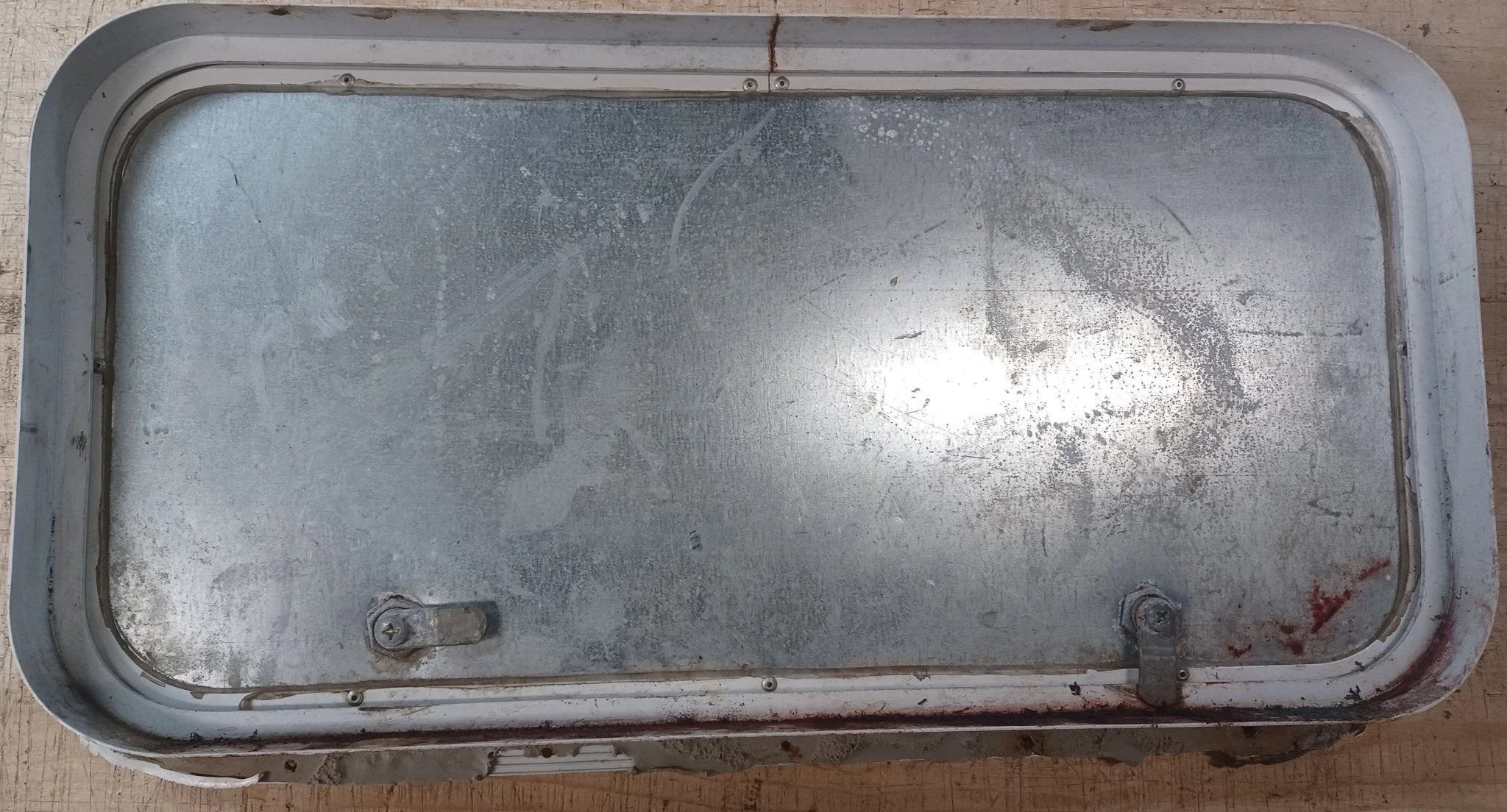 Used Radius Cornered Cargo Door 23 5/8" x 11 7/8" x 1 7/8"D - Image 2
