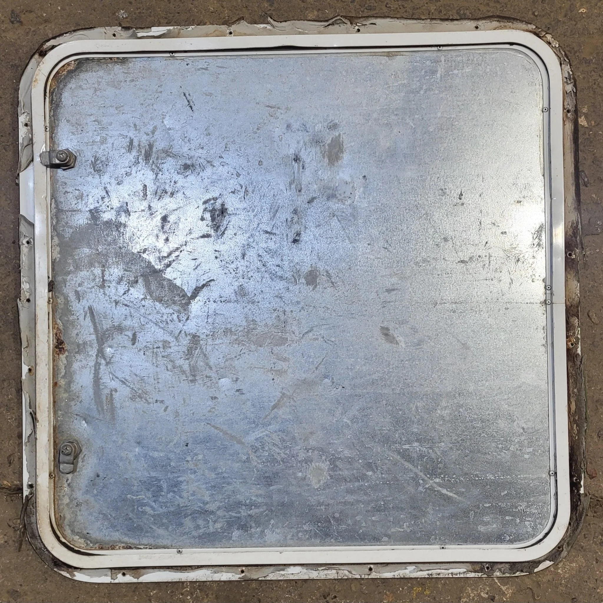 Used Radius Cornered Cargo Door 23 7/8" x 23 3/4" x 1/2" D - Image 2
