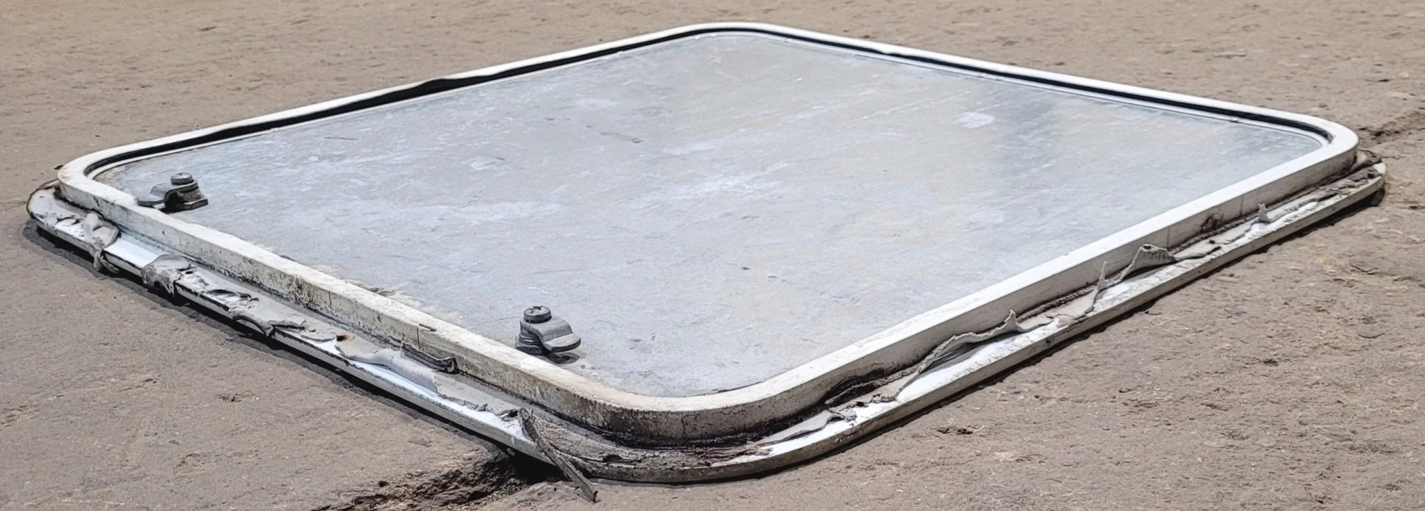 Used Radius Cornered Cargo Door 23 7/8" x 23 3/4" x 1/2" D - Image 3