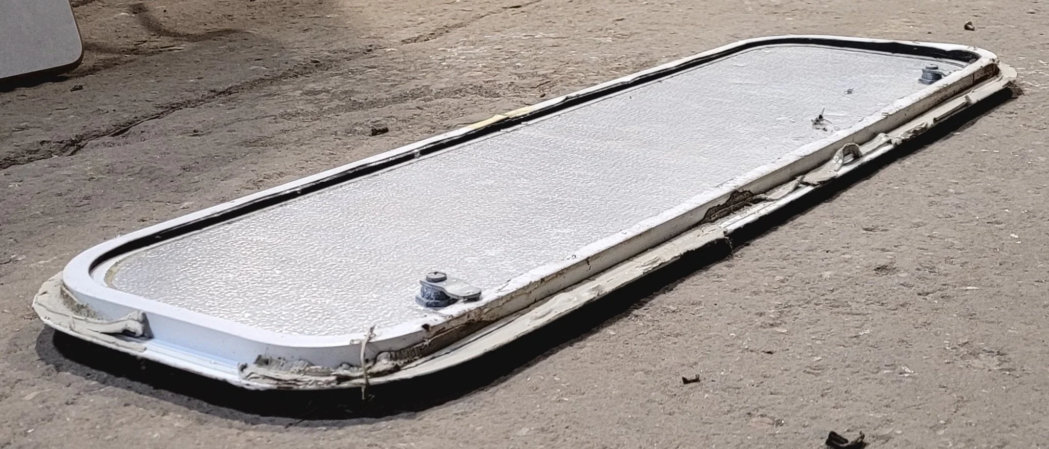 Used Radius Cornered Cargo Door 35 3/4" x 10 7/8" x 1/2" D - Image 3