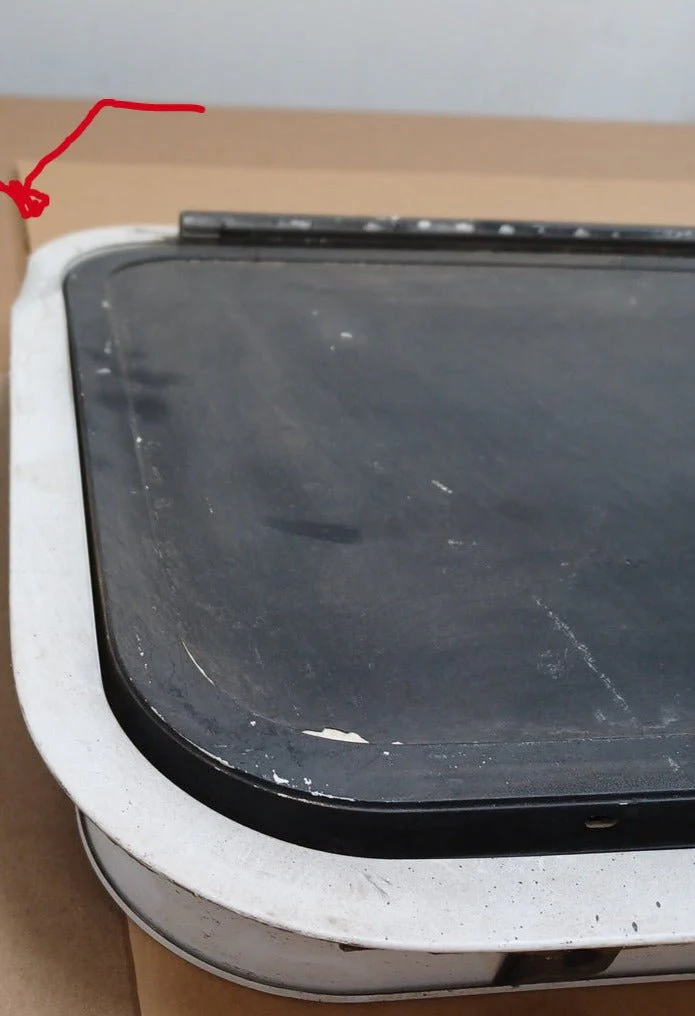 Used Radius Cornered Cargo Door 35 3/4" x 15 3/4" x 1 7/8"D - Image 2