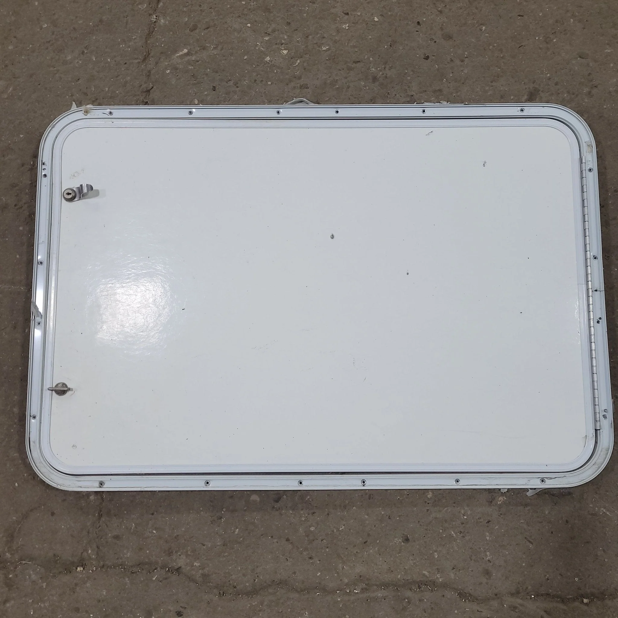 Used Radius Cornered Cargo Door 25 3/4" x 13 3/4" X 1/2" D