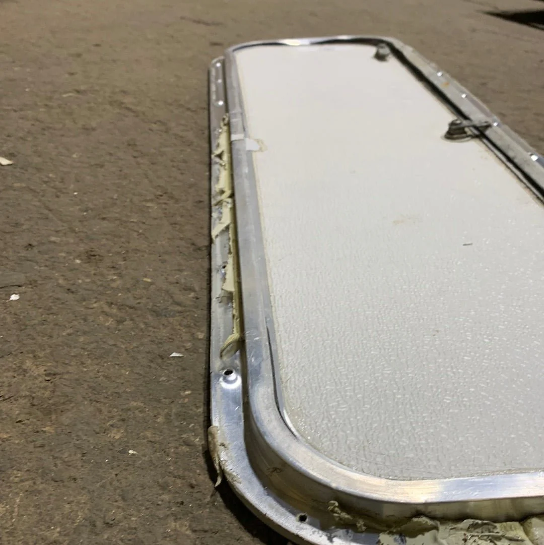 Used Radius Cornered Cargo Door 39 3/4" x 10 3/4" X 1/2" D - Image 2