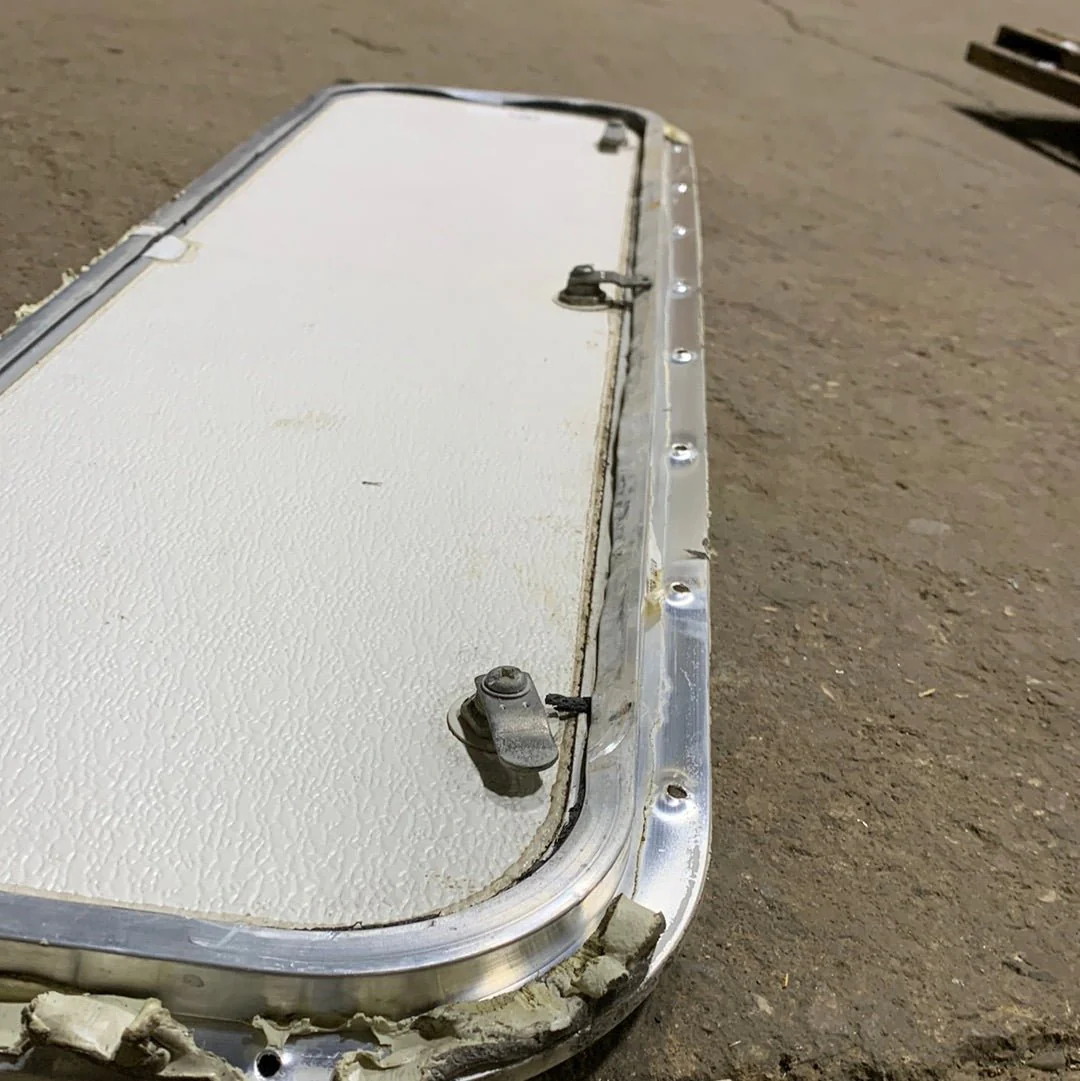 Used Radius Cornered Cargo Door 39 3/4" x 10 3/4" X 1/2" D - Image 3