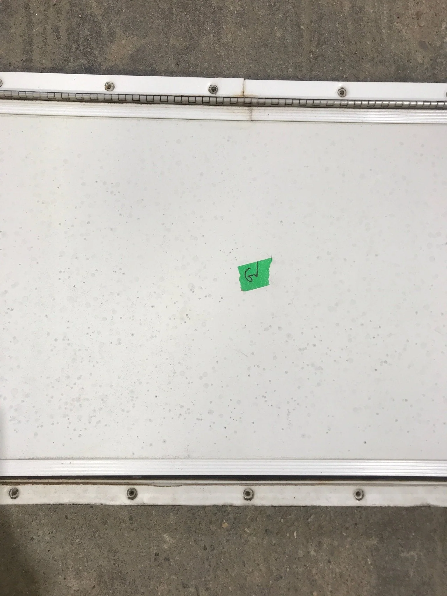 Used Radius Cornered Cargo Door 40" x 13 1/2" x 1/2" D - Image 3