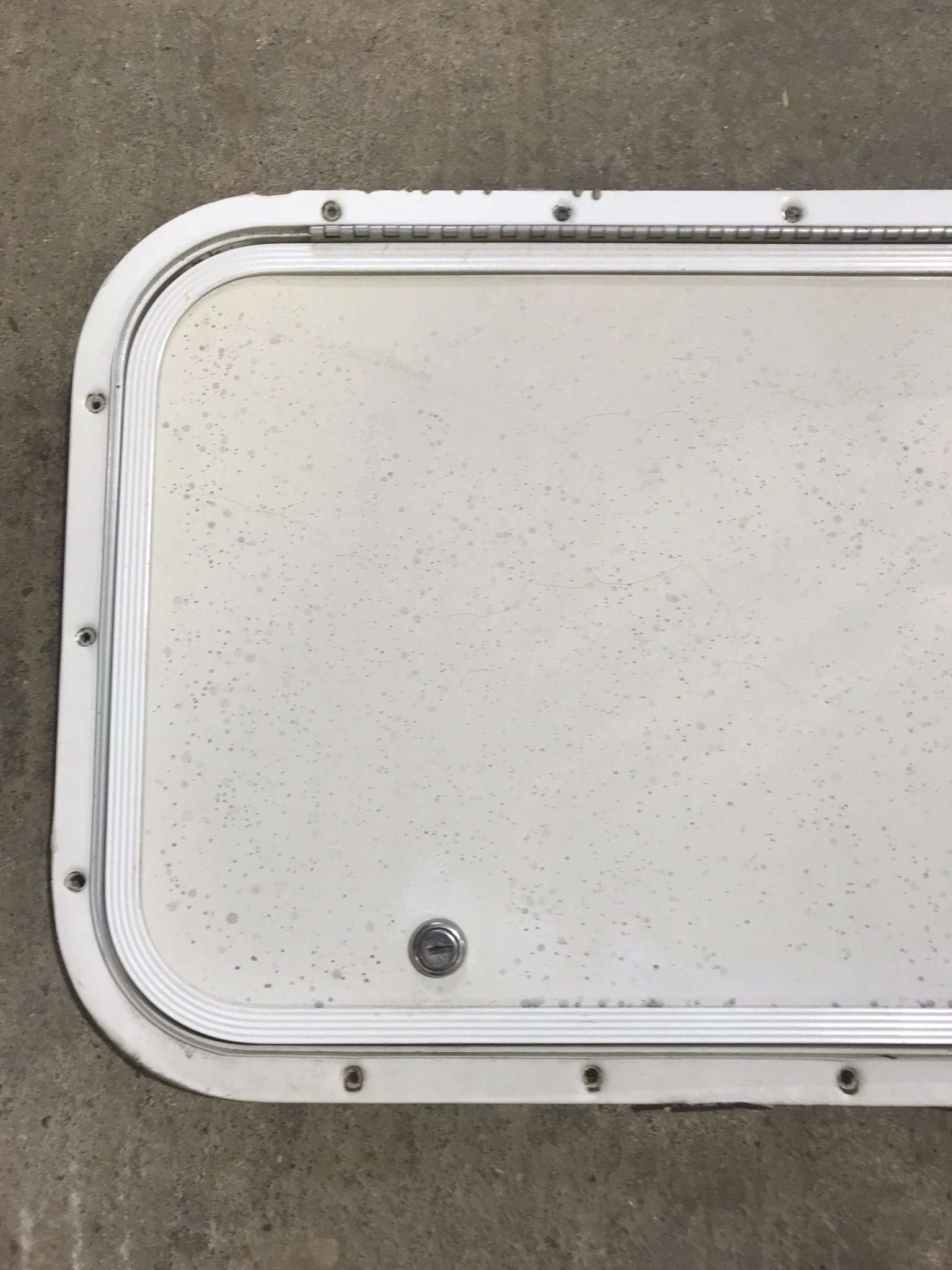 Used Radius Cornered Cargo Door 40" x 13 1/2" x 1/2" D - Image 2