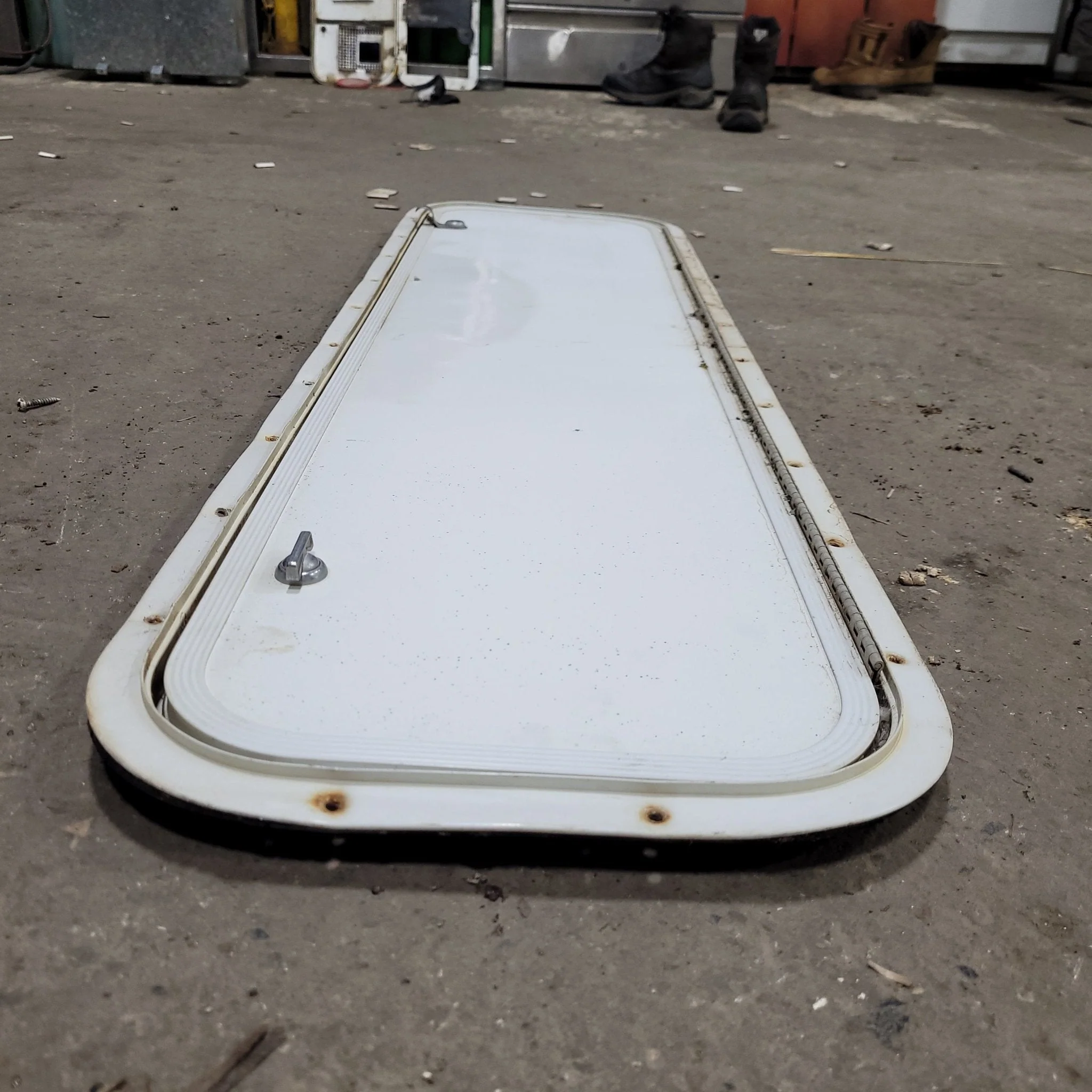 Used Radius Cornered Cargo Door 42 1/2" x 10 3/4" X 1/2" D - Image 2