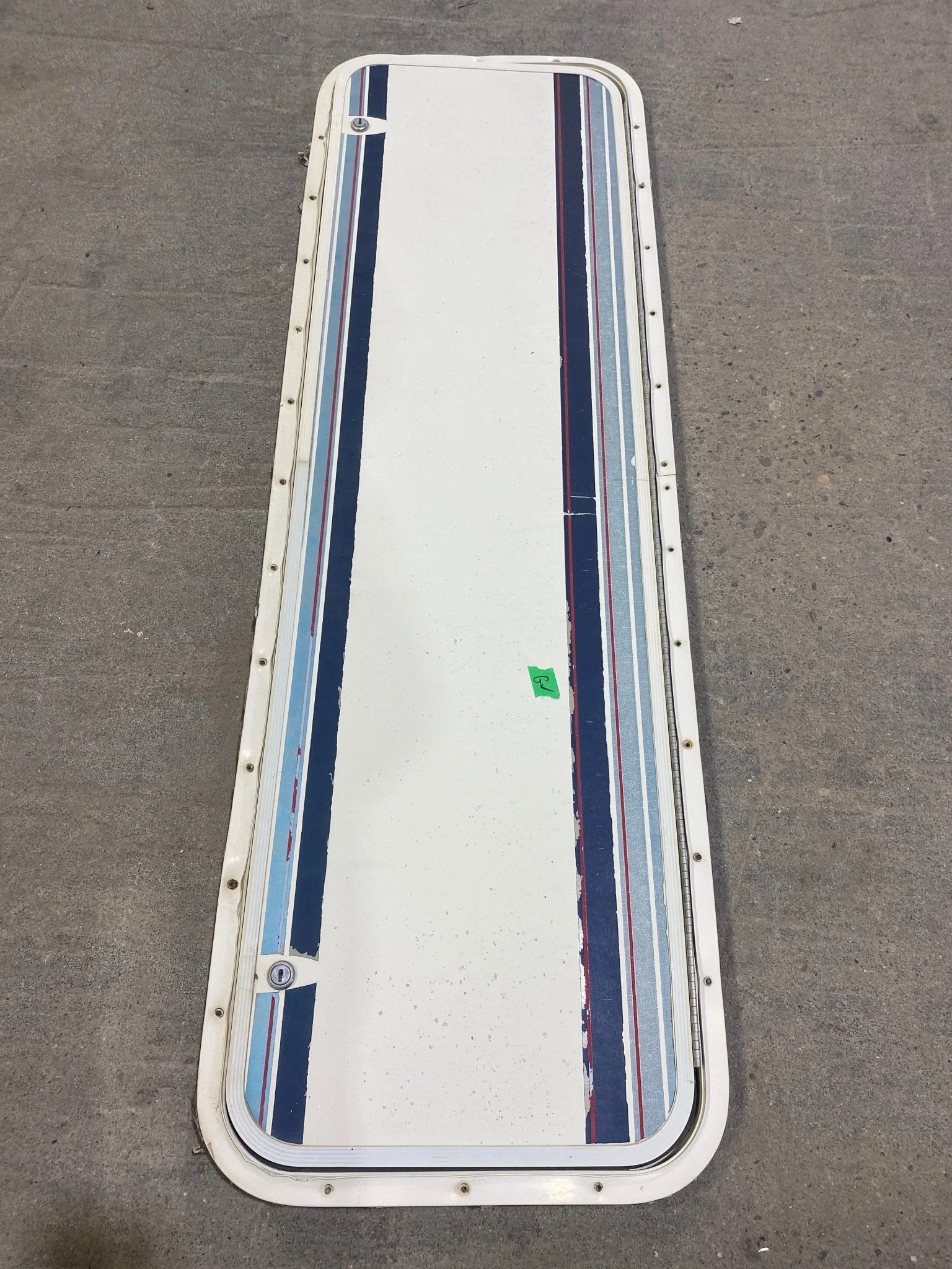 Used Radius Cornered Cargo Door 49 3/4" W x 14 3/4" H X 1/2" D - Image 2