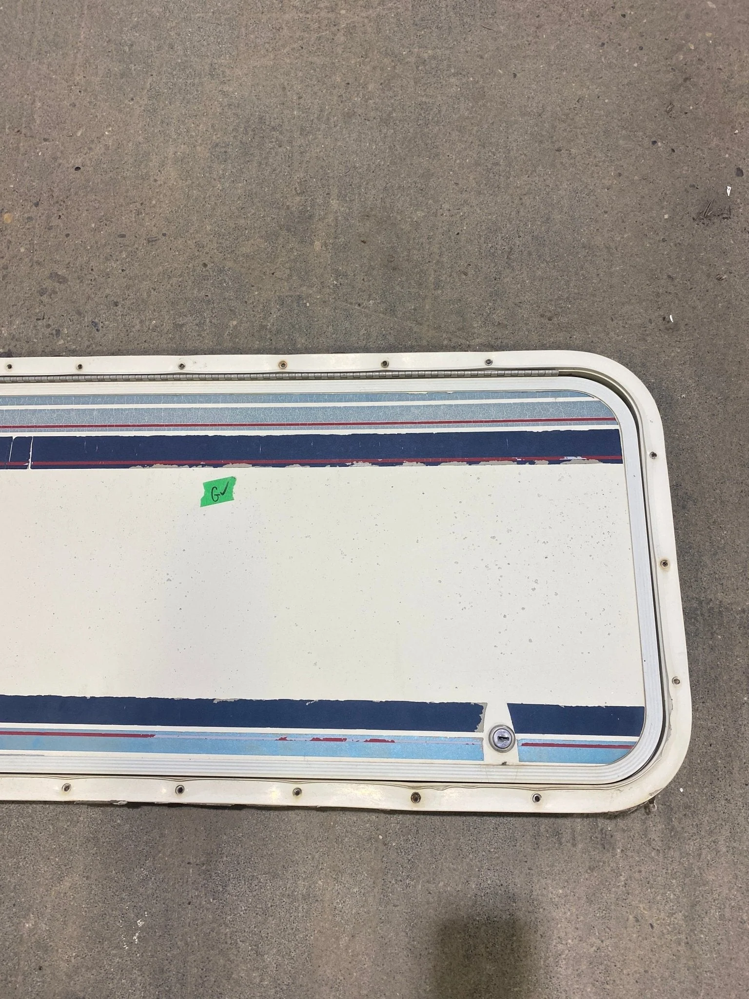 Used Radius Cornered Cargo Door 49 3/4" W x 14 3/4" H X 1/2" D - Image 6