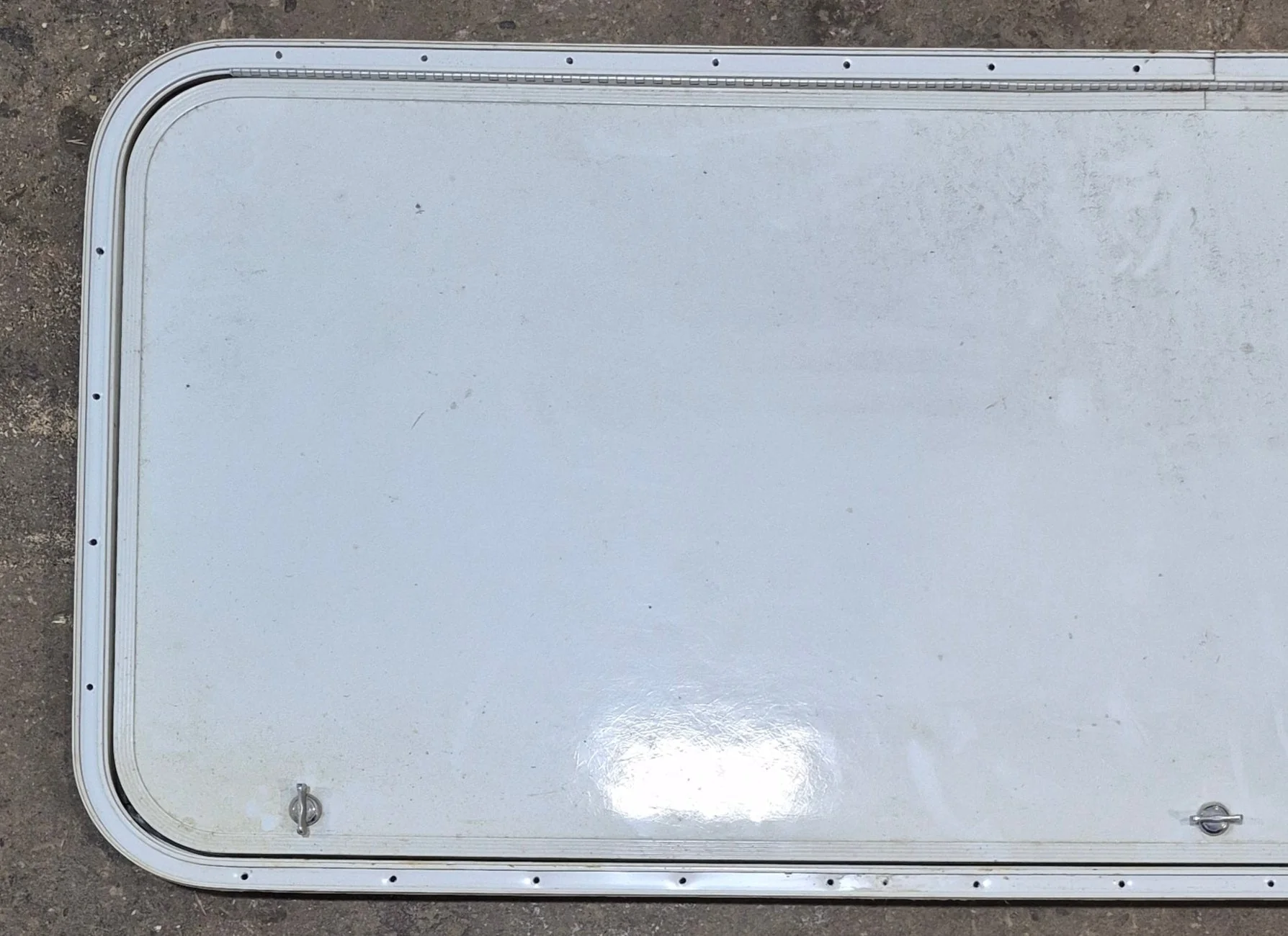 Used Radius Cornered Cargo Door 59 3/4" x 21 7/8" x 1/2" D - Image 2