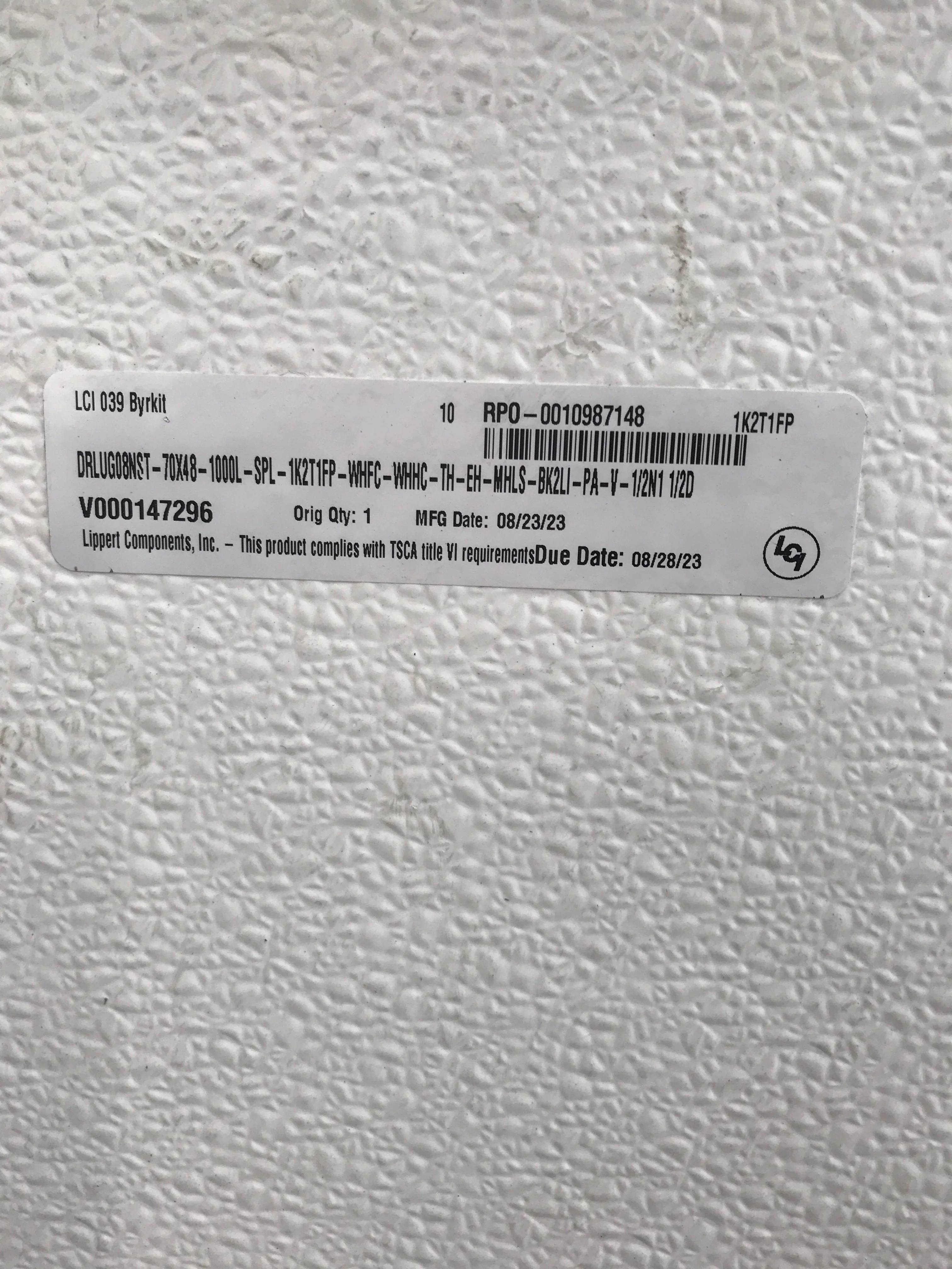 Used Radius Cornered Cargo Door 69 1/4" x 48" x 2" D - Image 5