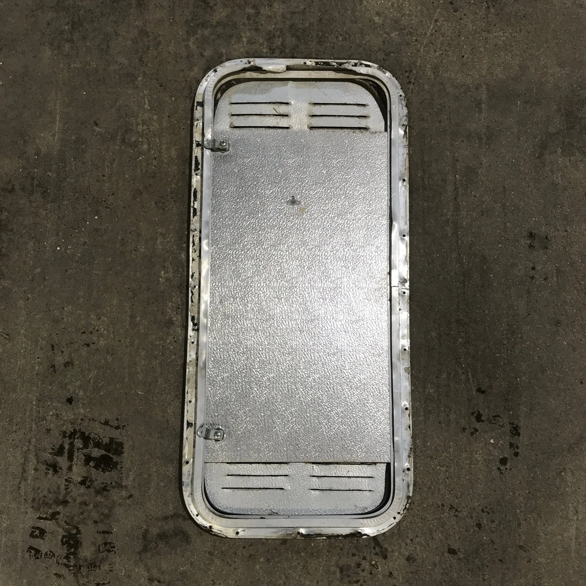 Used Radius Cornered Propane / Battery Cargo Door 13 3/4" x 31 3/4" x 3/4" D - Image 4