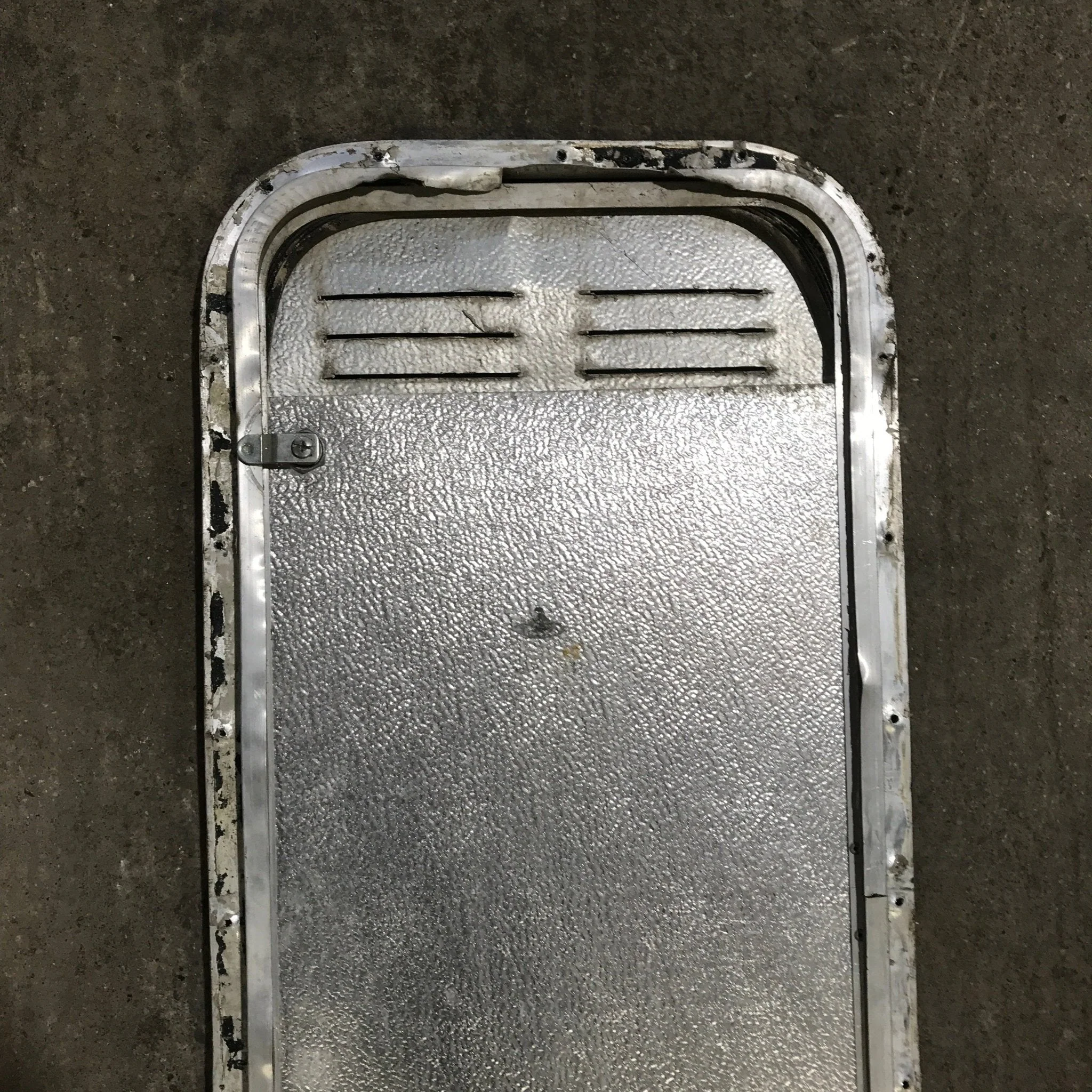 Used Radius Cornered Propane / Battery Cargo Door 13 3/4" x 31 3/4" x 3/4" D - Image 5