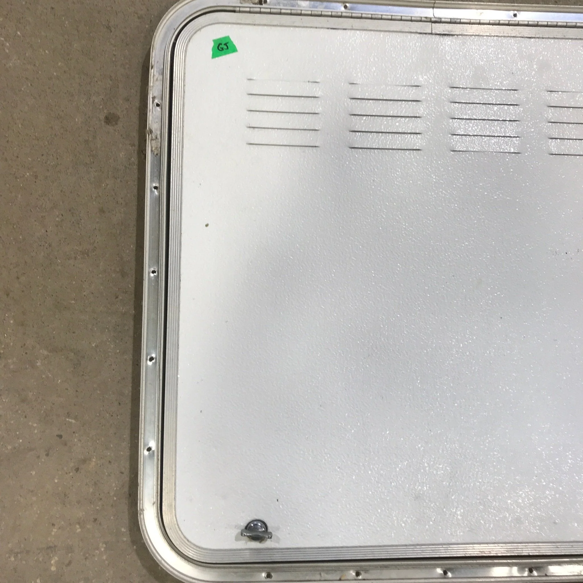 Used Radius Cornered Propane / Battery Cargo Door 26" x 26" x 1 1/4" D - Image 2