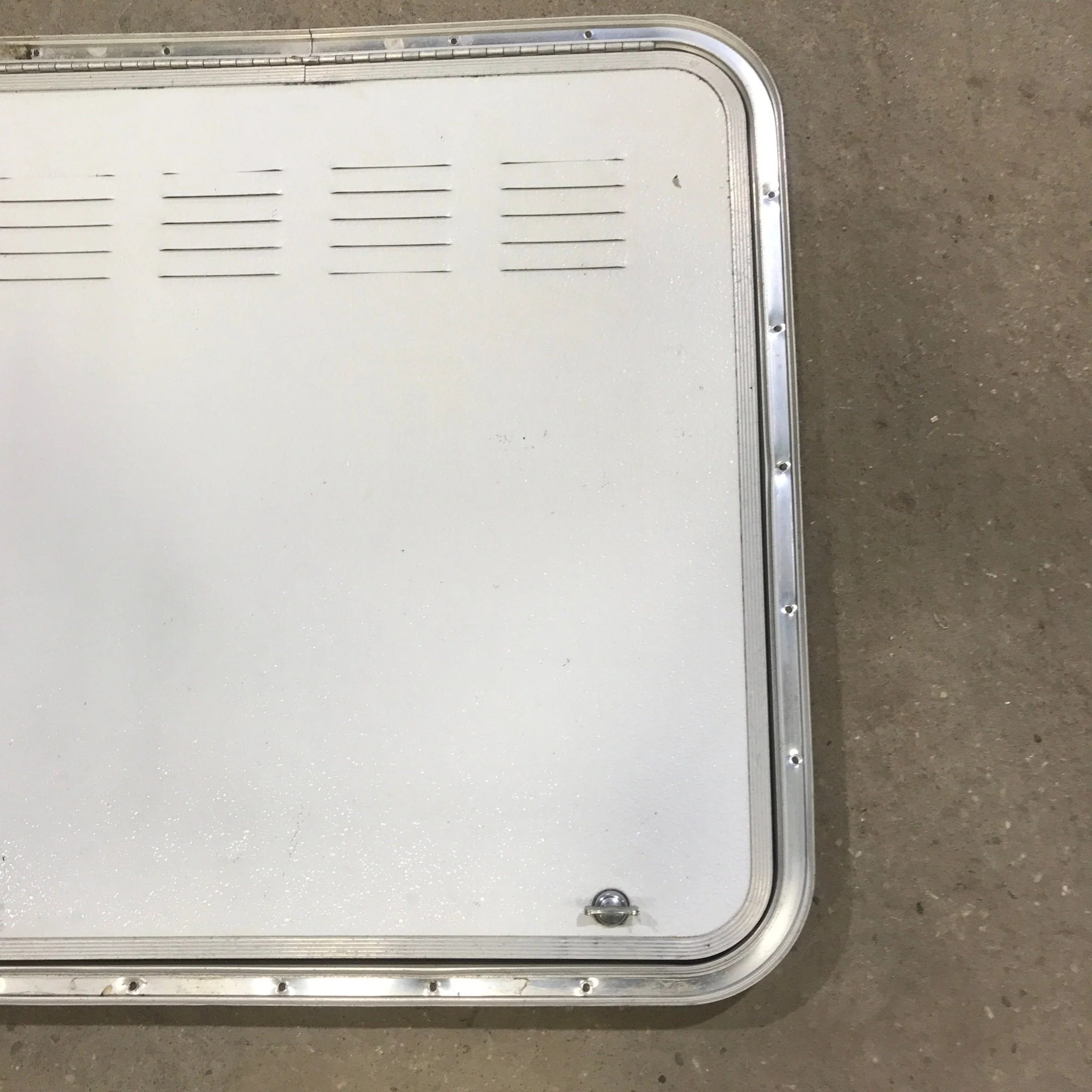 Used Radius Cornered Propane / Battery Cargo Door 26" x 26" x 1 1/4" D - Image 3