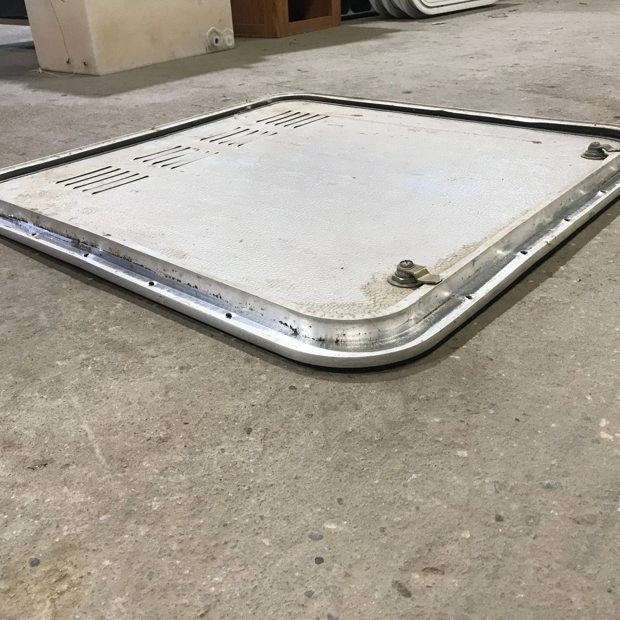 Used Radius Cornered Propane / Battery Cargo Door 26" x 26" x 1 1/4" D - Image 5
