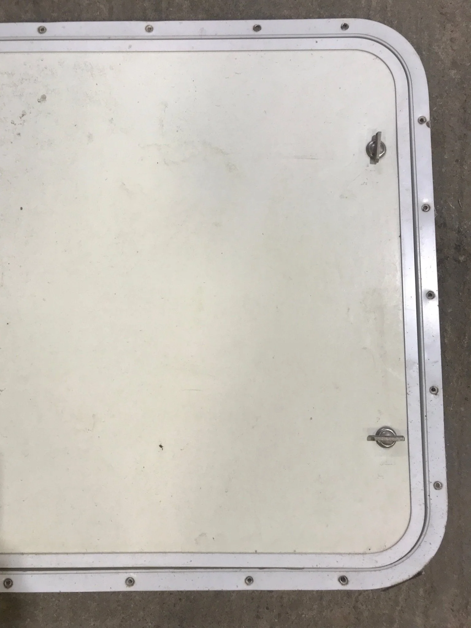 Used Radius Cornered Propane Cargo Door 29 3/4" x 23 3/4" x 3/4" D - Image 3