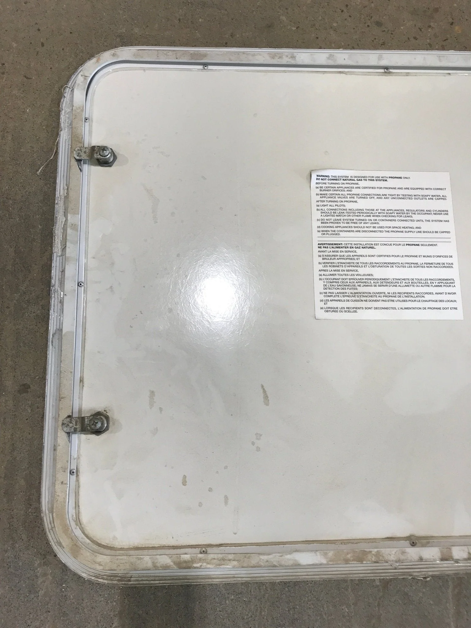 Used Radius Cornered Propane/Cargo Door 29 3/4" x 23 3/4" x 3/4" D - Image 5