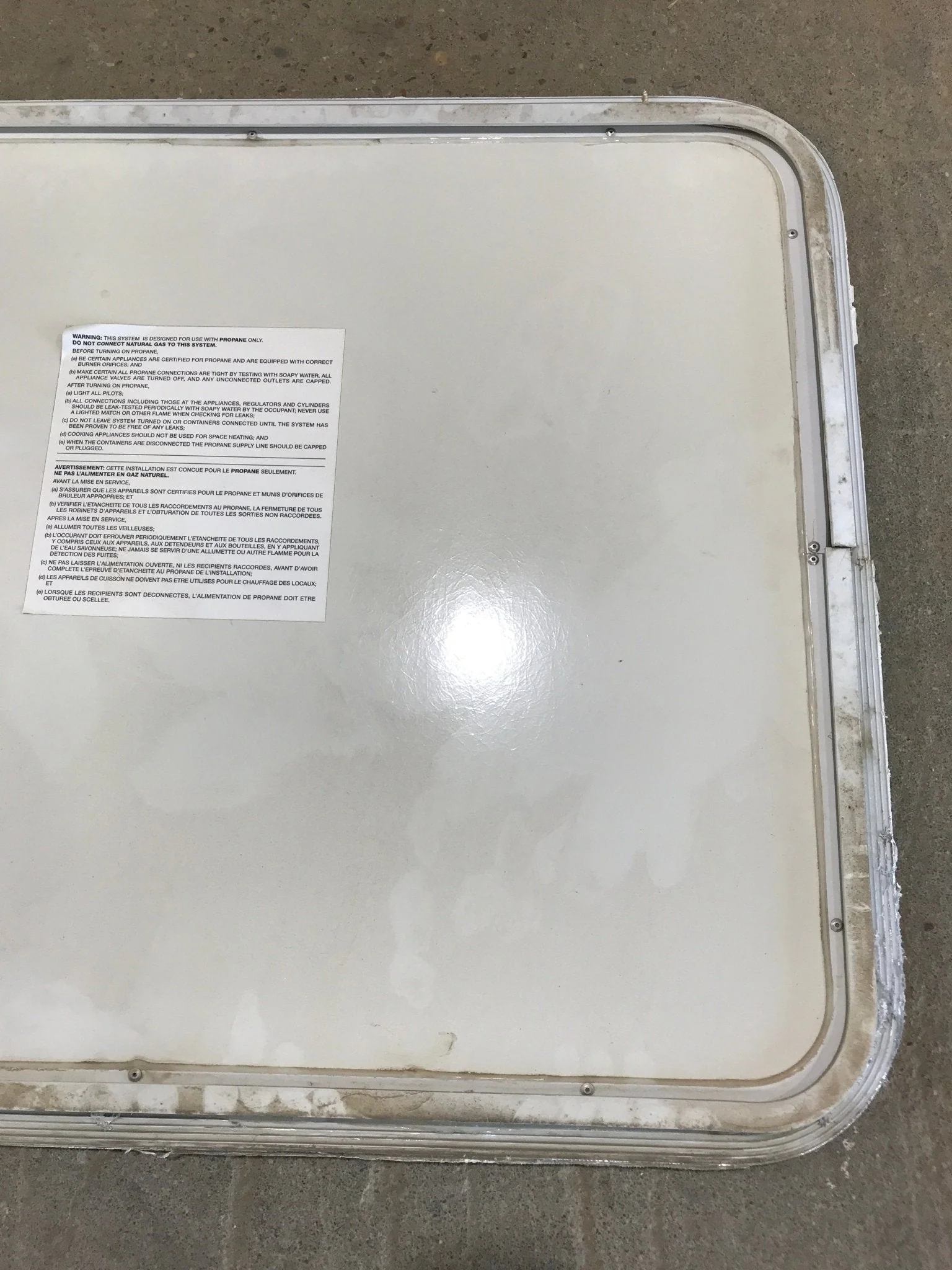 Used Radius Cornered Propane/Cargo Door 29 3/4" x 23 3/4" x 3/4" D - Image 6