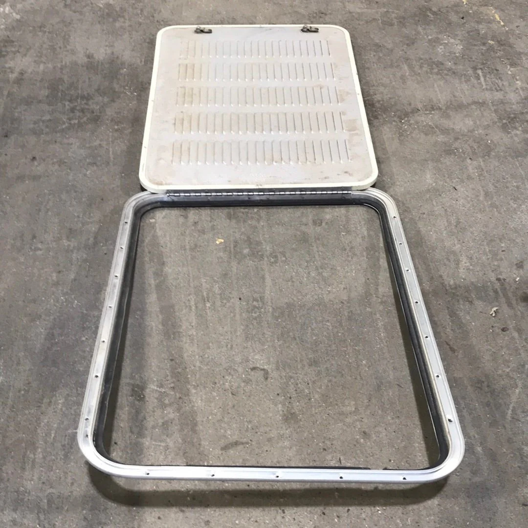 Used Radius Cornered Propane Door 31 7/8" W x 23 1/4" H X 3/4" D - Image 2
