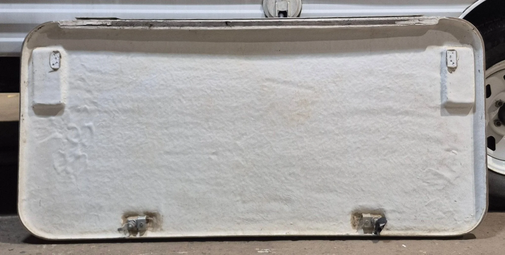 Used Radius Opening Rock Guard Cover : 52 3/4" x 25" x 1 3/8" D - Image 6