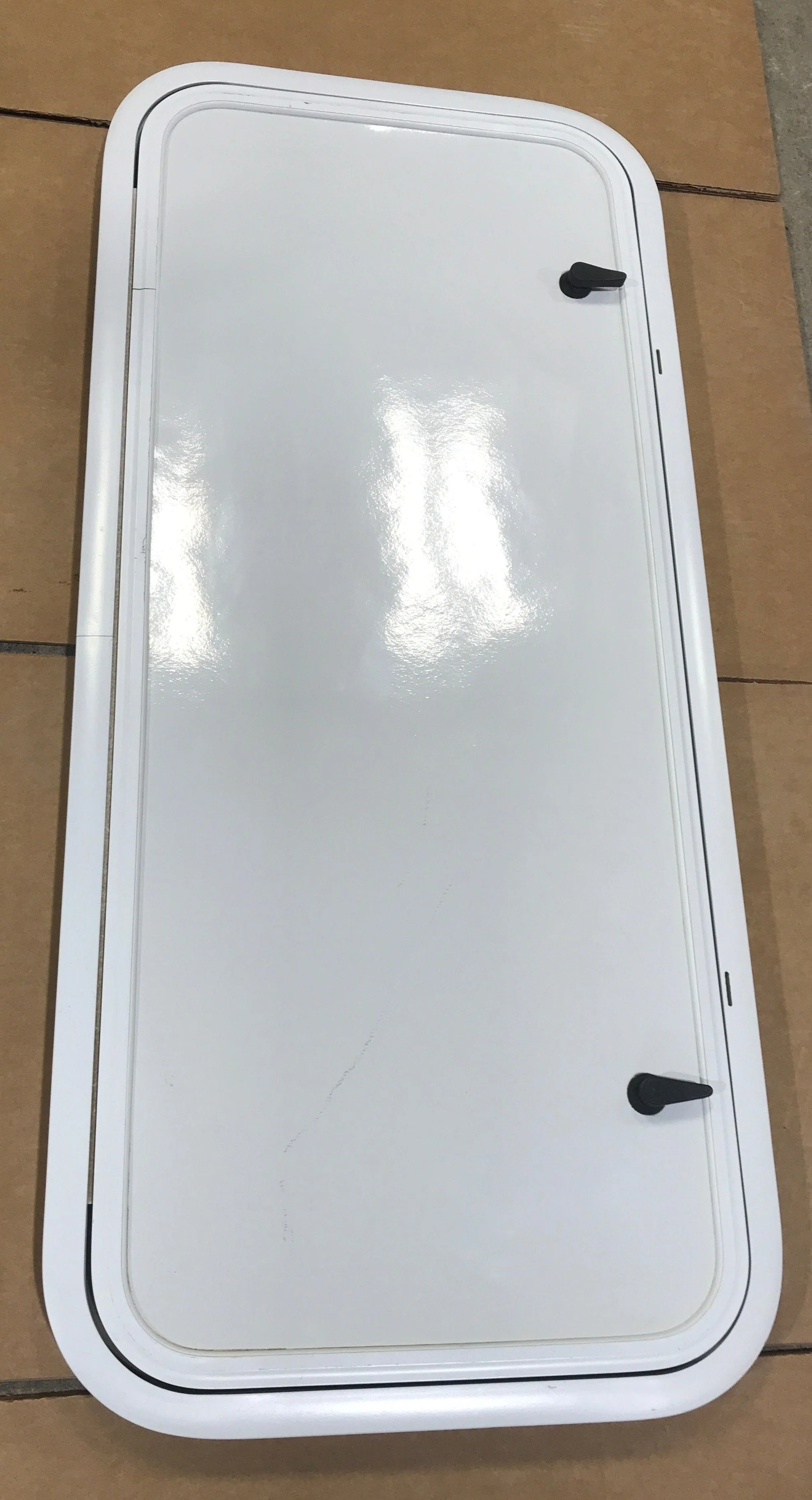 Used Radius Opening Rock Guard Covered Window: 40 1/2" X 16 1/2" X 1 1/2" D - Image 2