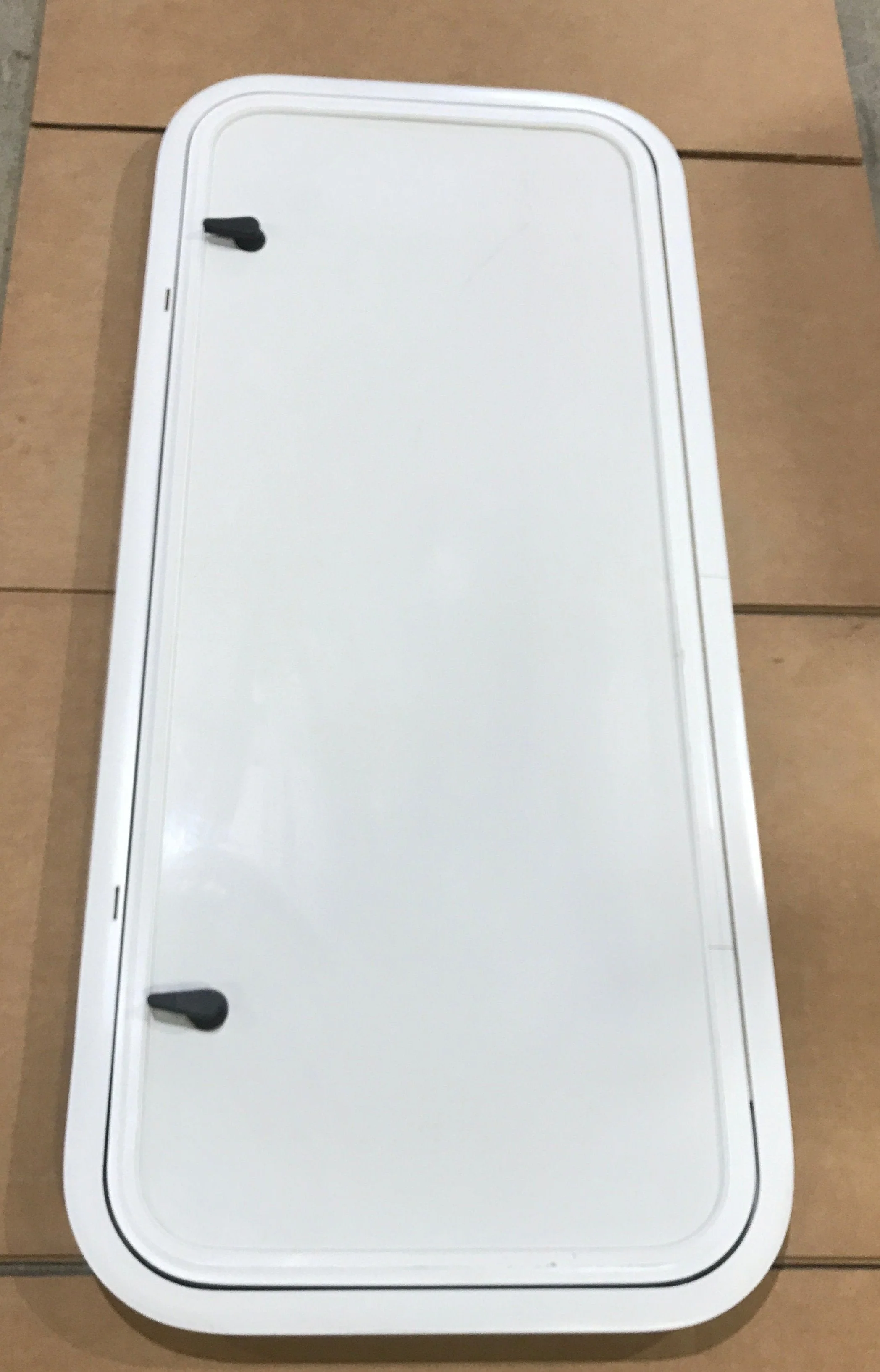 Used Radius Opening Rock Guard Covered Window: 40 1/2" X 16 1/2" X 1 1/2" D - Image 3