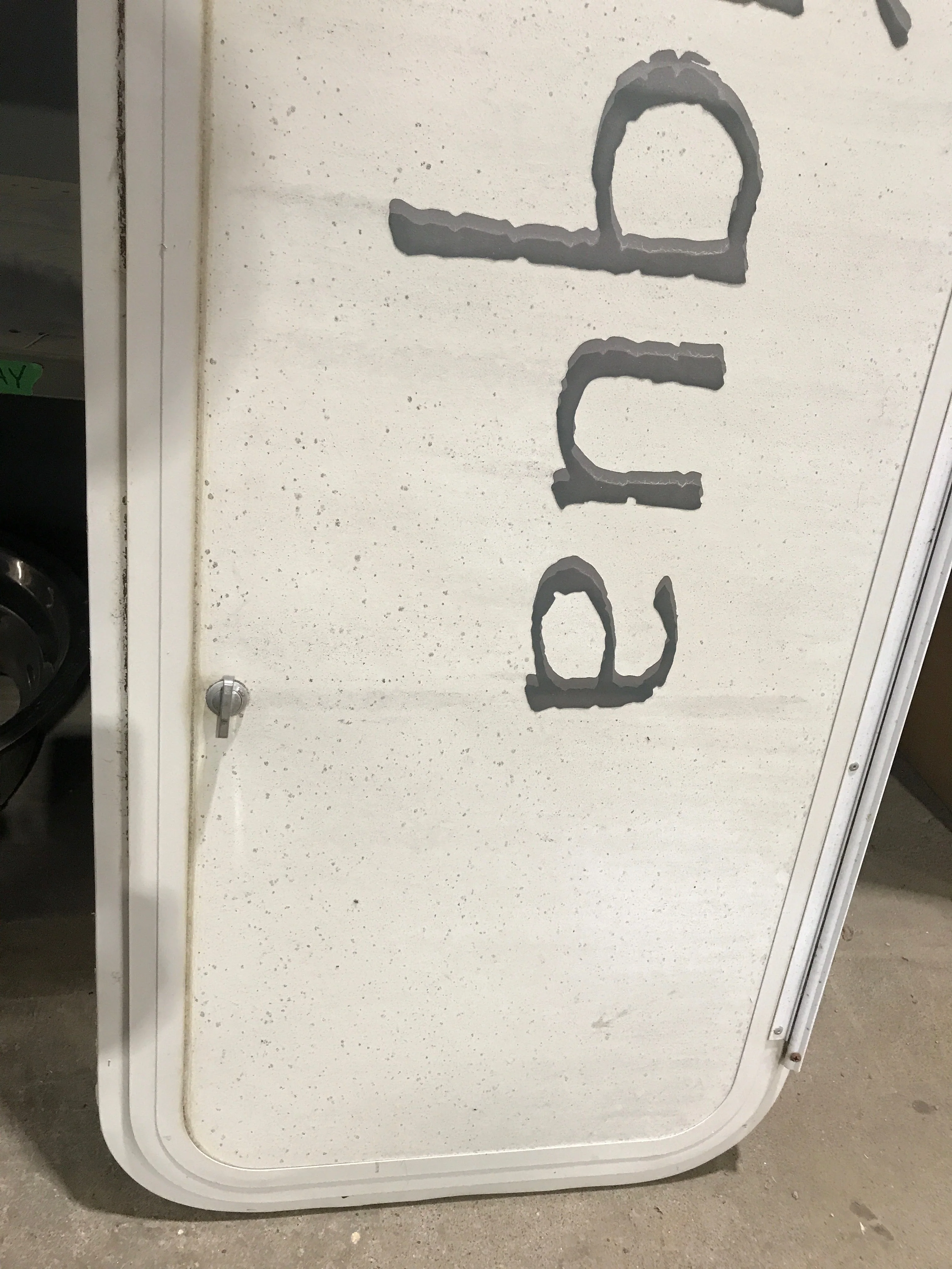 Used Radius Opening Rock Guard Covered Window: 59 1/2"  X 17 1/2"  X 1 1/2" D - Image 3