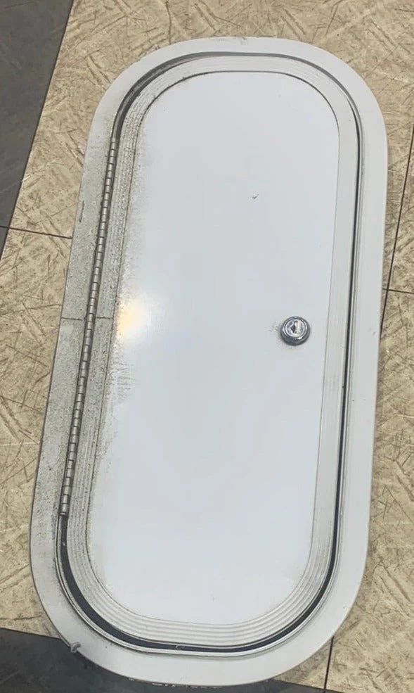 Used Radius RV Cargo Doors 18 7/8" x 7 7/8" x 1/2"D