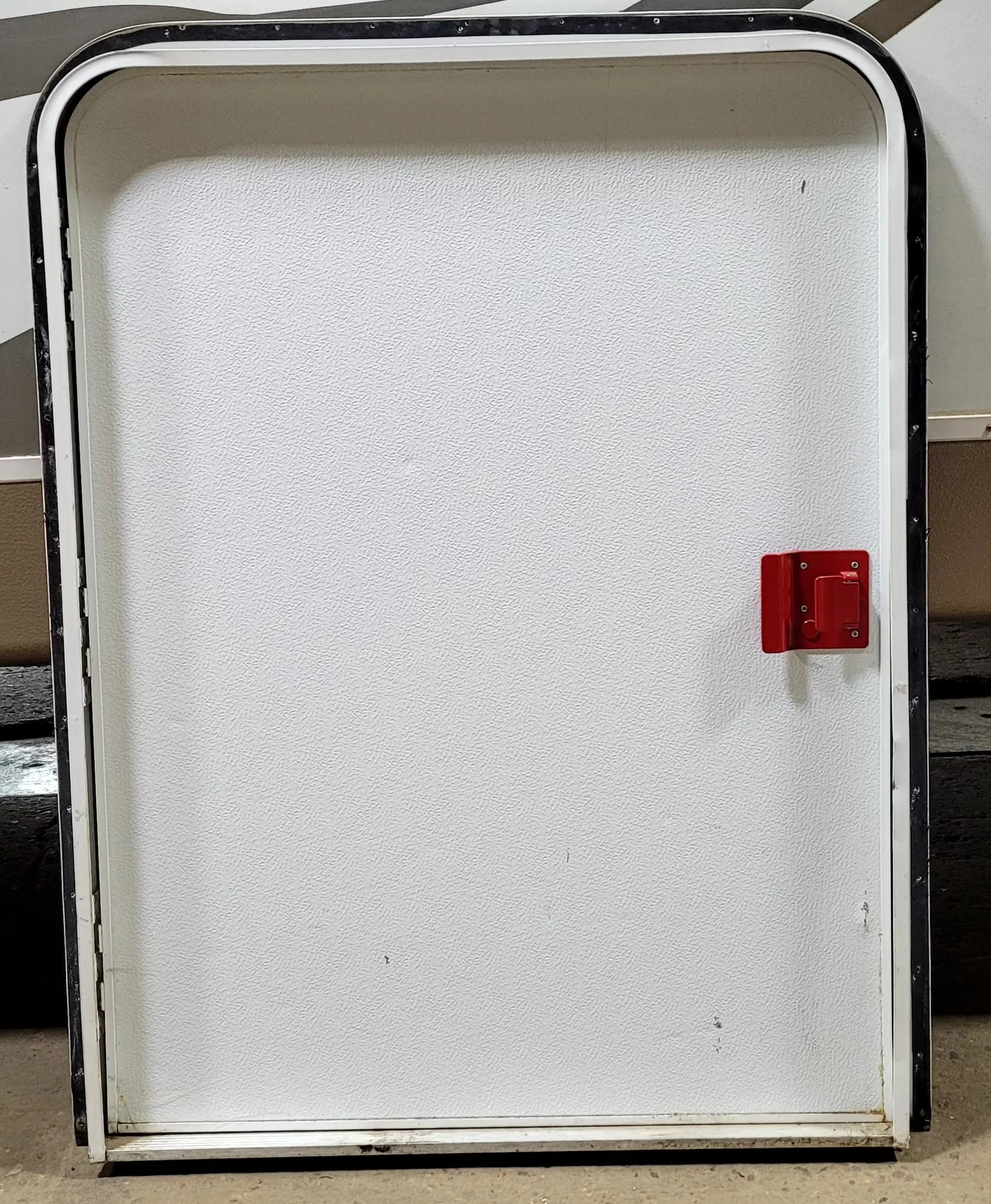 Used Radius Storage/ Teardrop Trailer Entry Door 35 3/4" x 47 1/4" H - Image 3