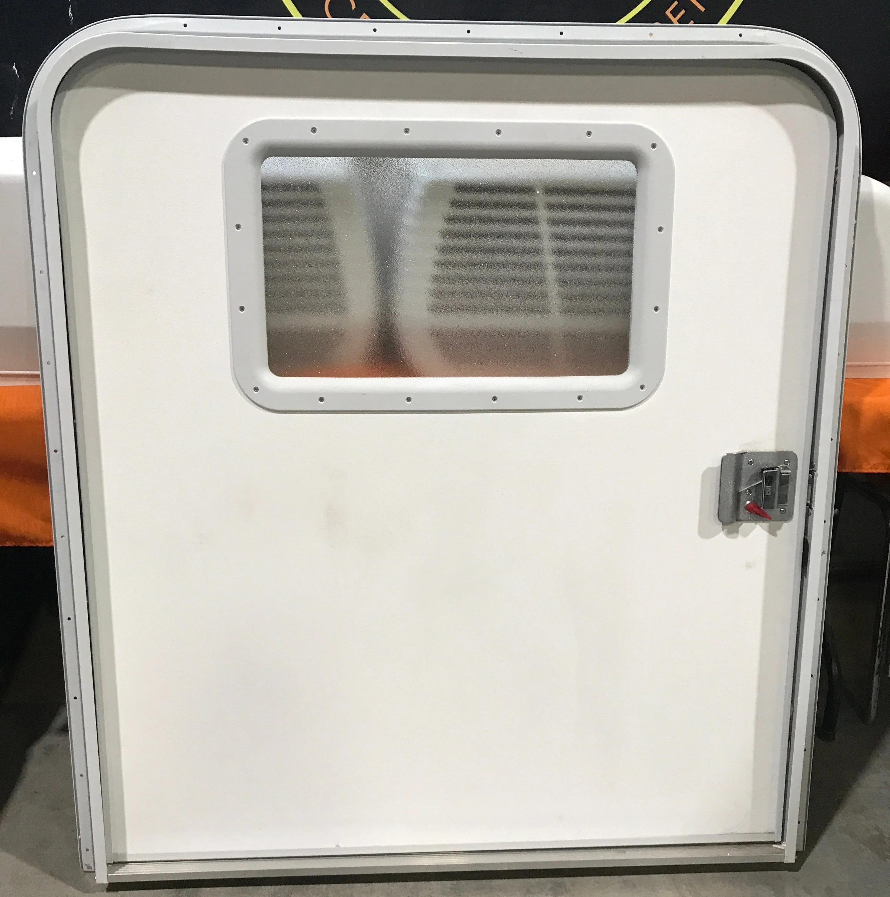 Used Radius Storage/ Teardrop Trailer Entry Door 48 1/4”x 43 1/2” x 2 1/2" - Image 4