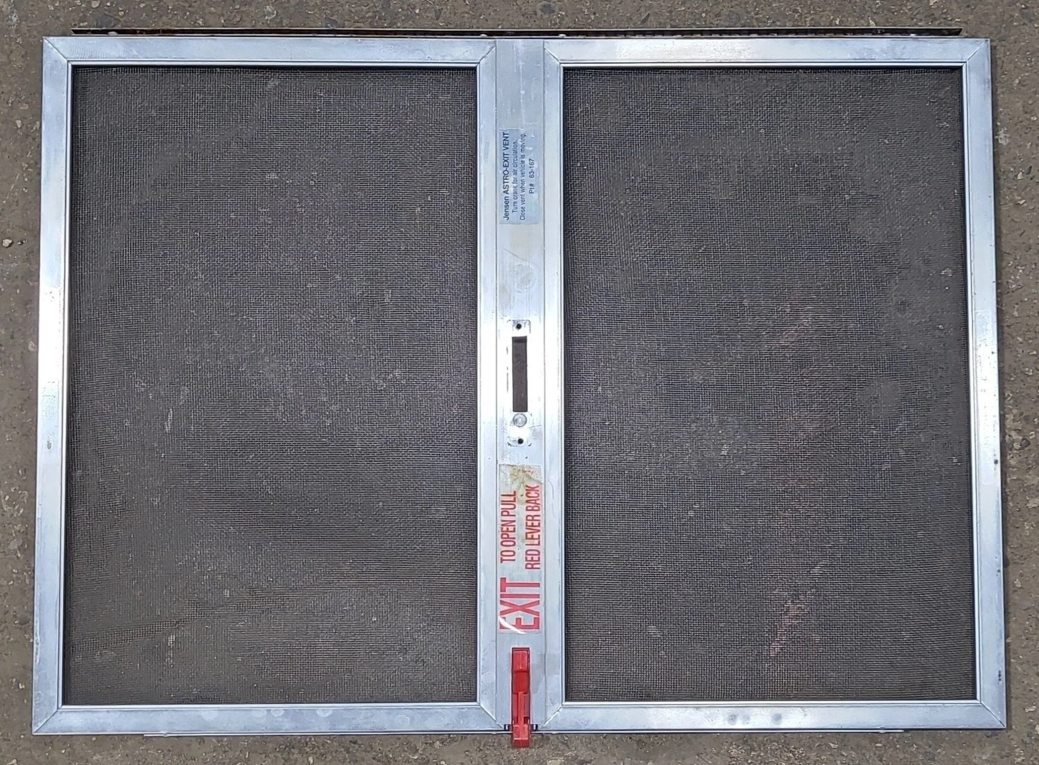 Used Replacement Screen for Jensen Astro-Exit Vent