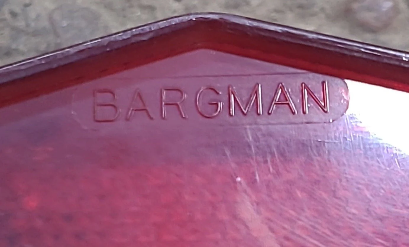 Used Retro BARGMAN No.95 SAE-STIALR-69 Replacement Lens for Tail Light - Red - Image 6