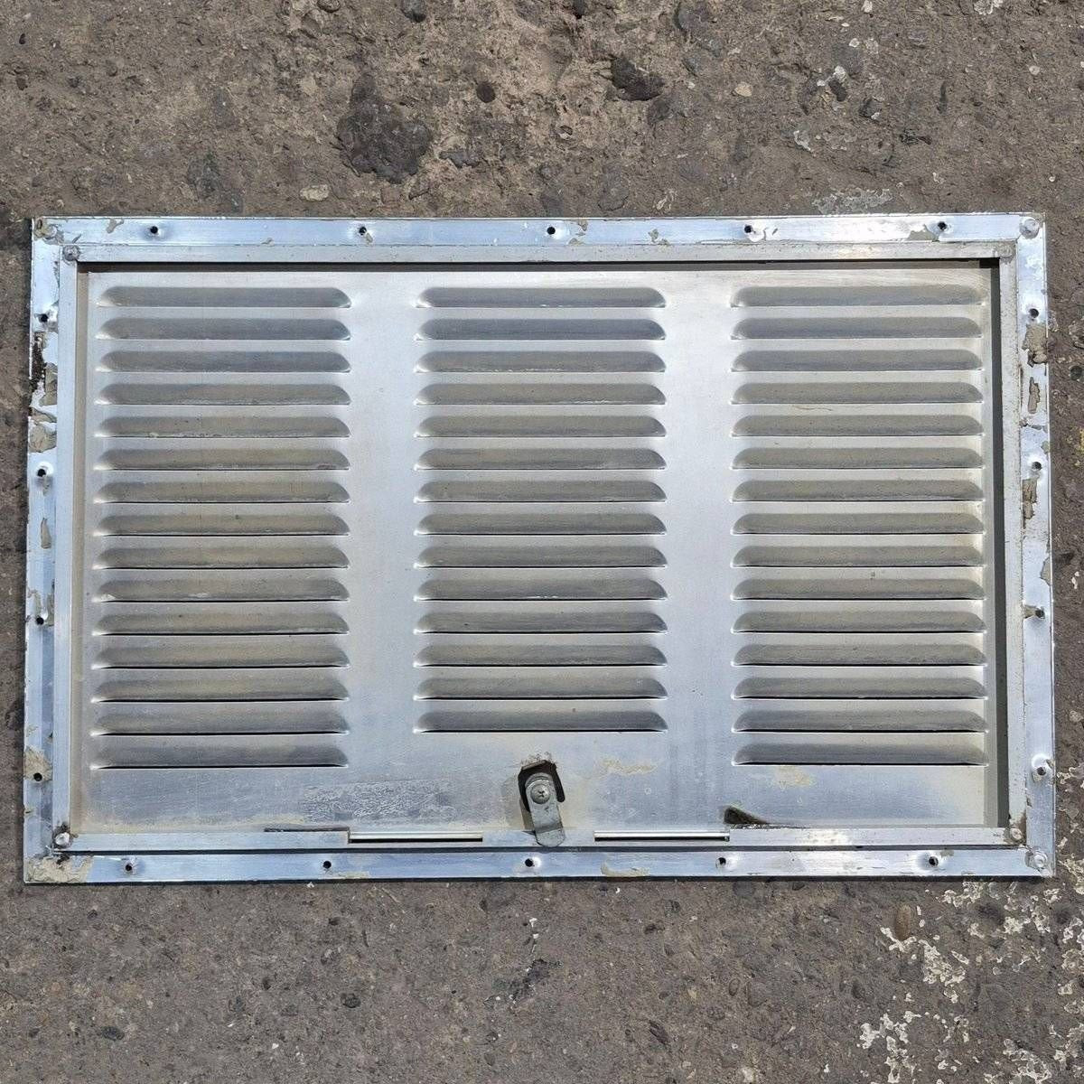 Used Retro Norcold / Dometic White Vent Door, With Silver Trim - 616010 - Image 2