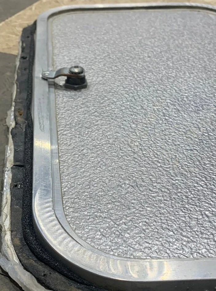 Used RV Cargo Doors 19 3/4" x 10 7/8" x 1/4" - Image 2
