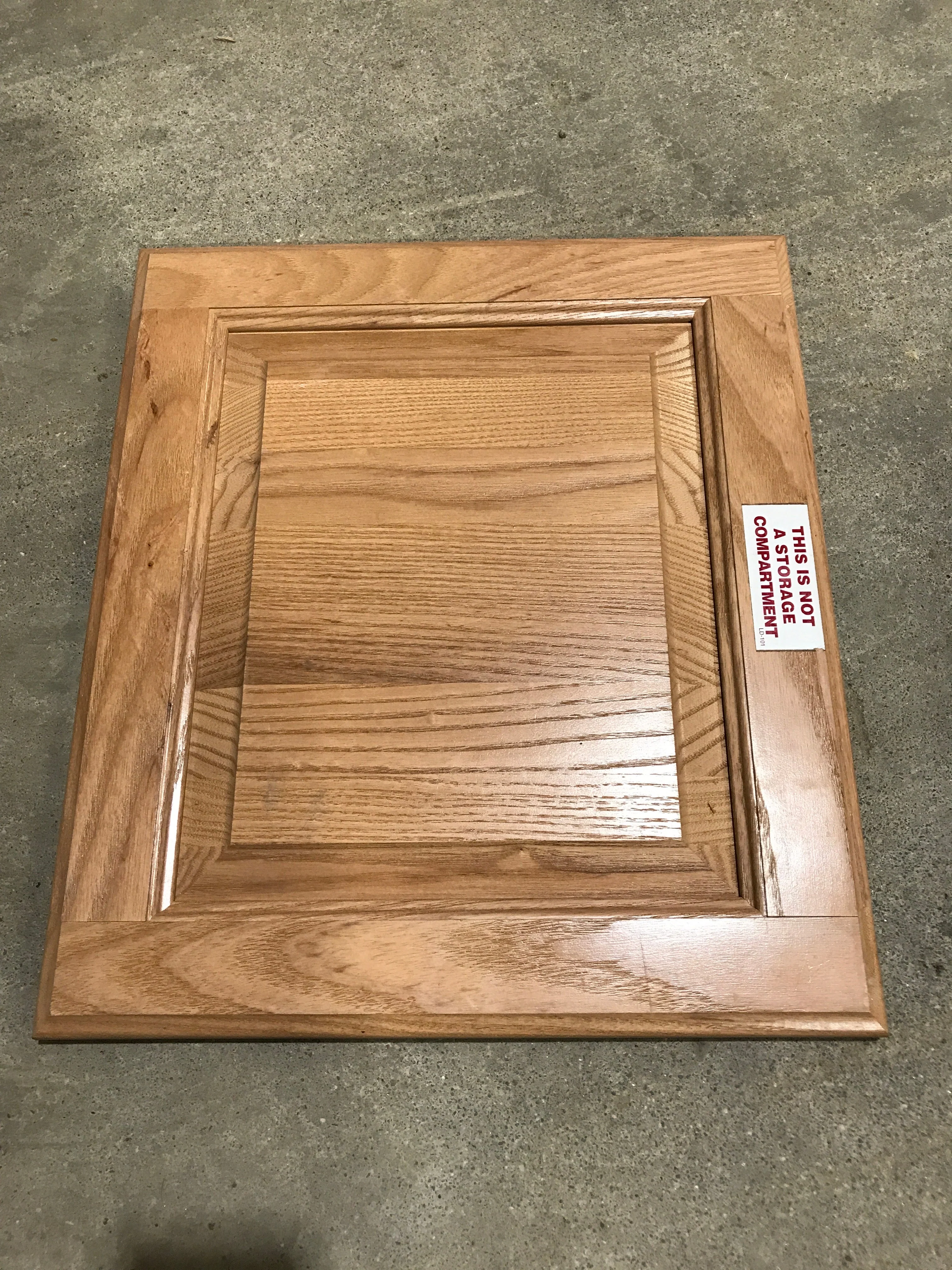 Used RV Cupboard/ Cabinet Door 16" H X 14" W X 3/4" D - Image 2