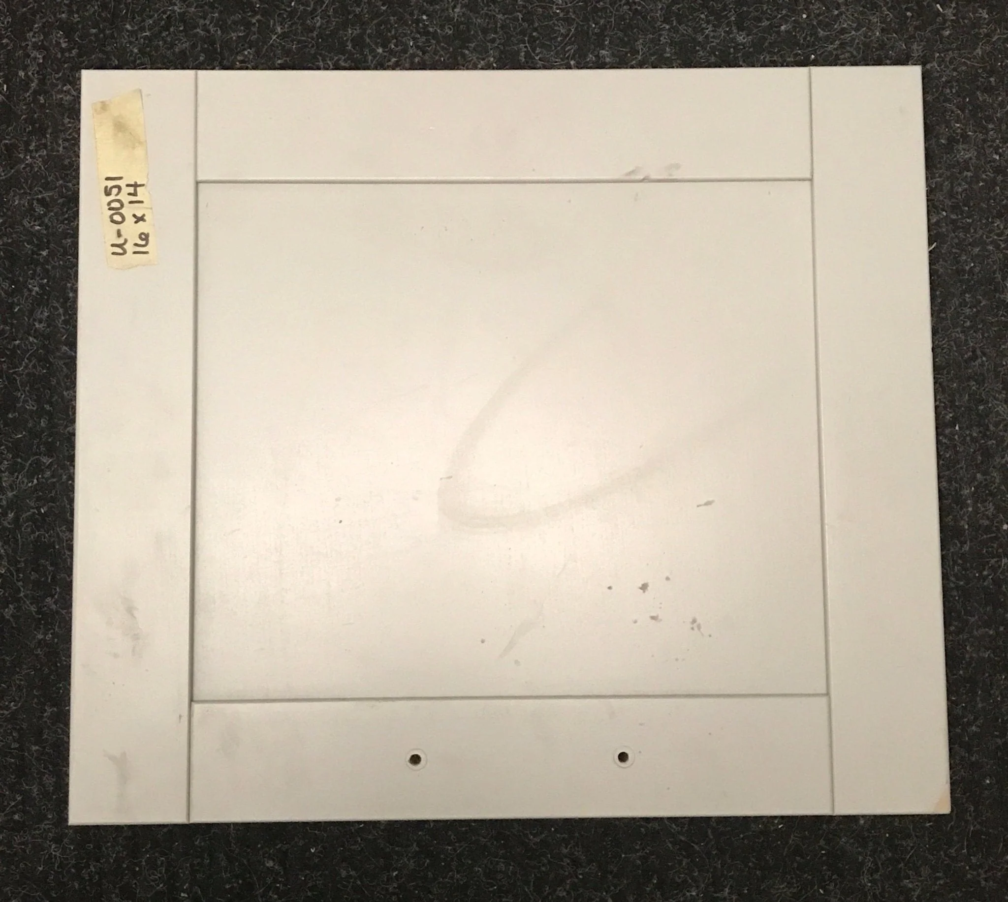 Used RV Cupboard/ Cabinet Door 16" H X 14" W X 3/4" D - Image 2
