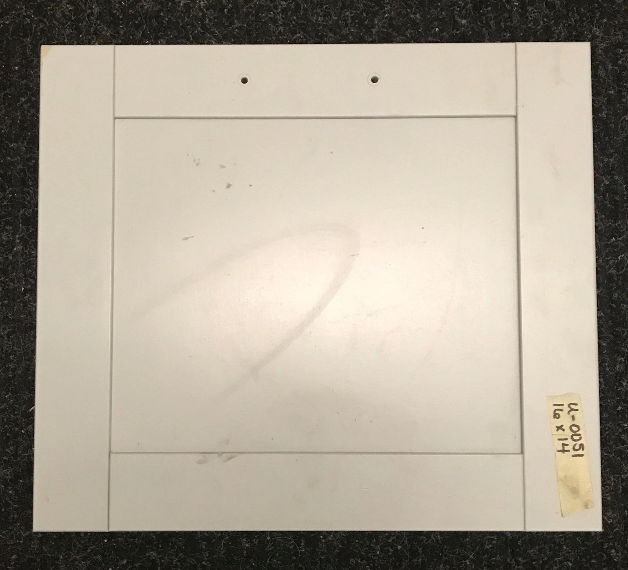 Used RV Cupboard/ Cabinet Door 16" H X 14" W X 3/4" D - Image 3