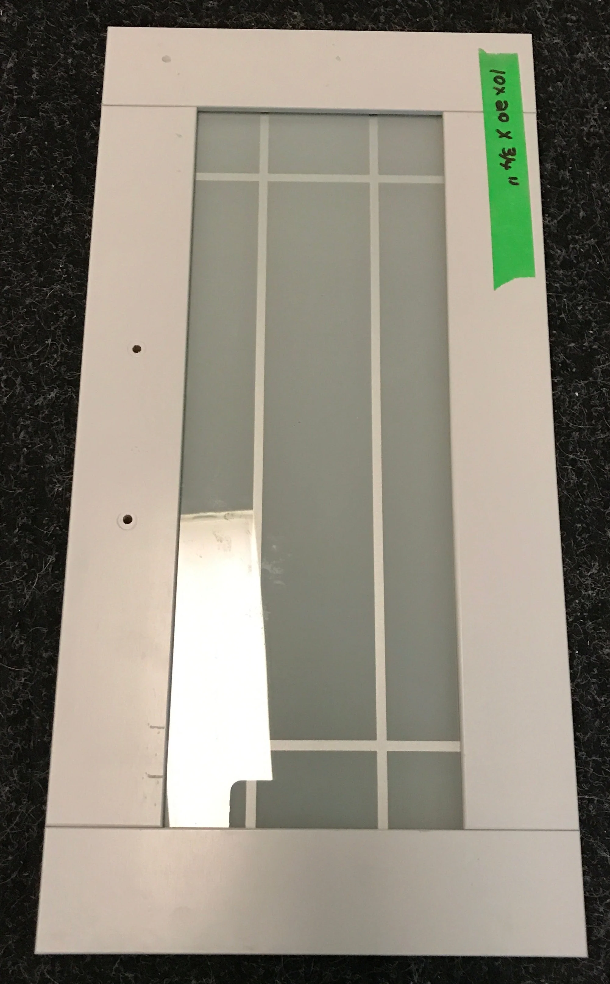 Used RV Cupboard/ Cabinet Door 20" H X 10" W X 3/4" D