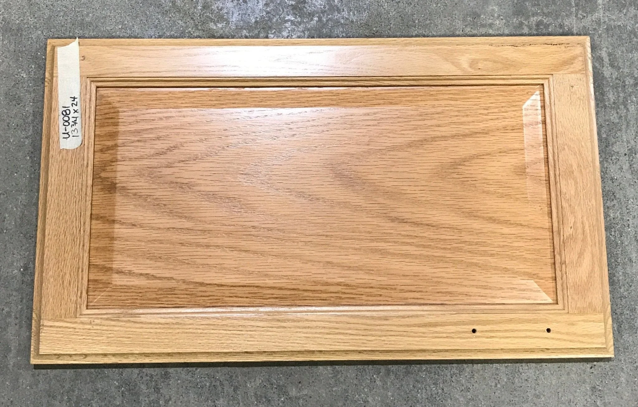 Used RV Cupboard/ Cabinet Door 24" H X 13 3/4" W X 3/4" D - Image 2