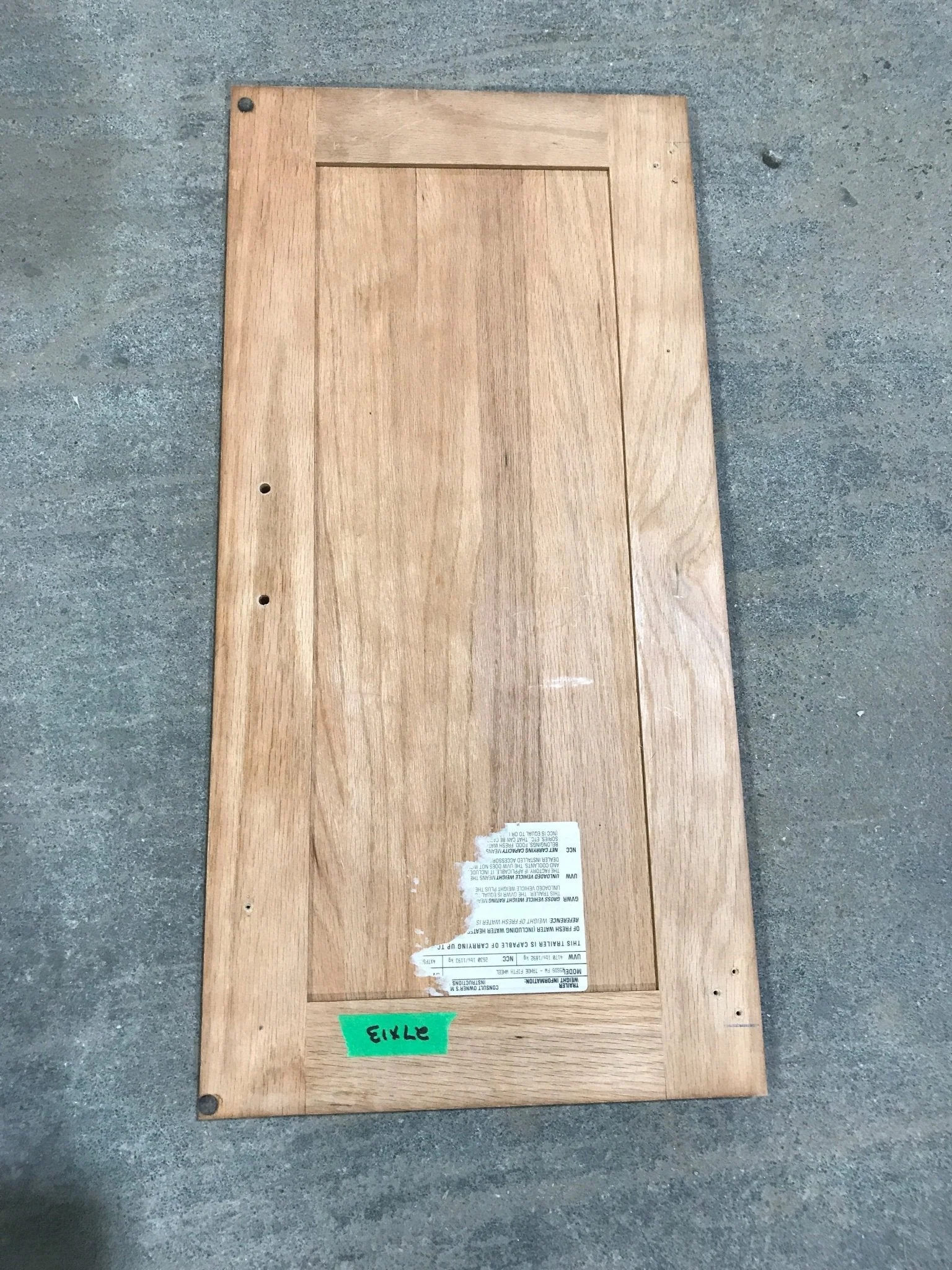 Used RV Cupboard/ Cabinet Door 27” H X 13" W - Image 2