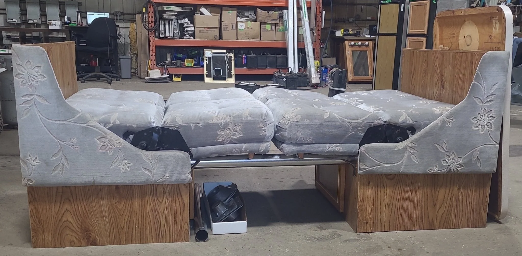 Used RV Dinette Set Complete With Table - With Jackknife style Sofas!