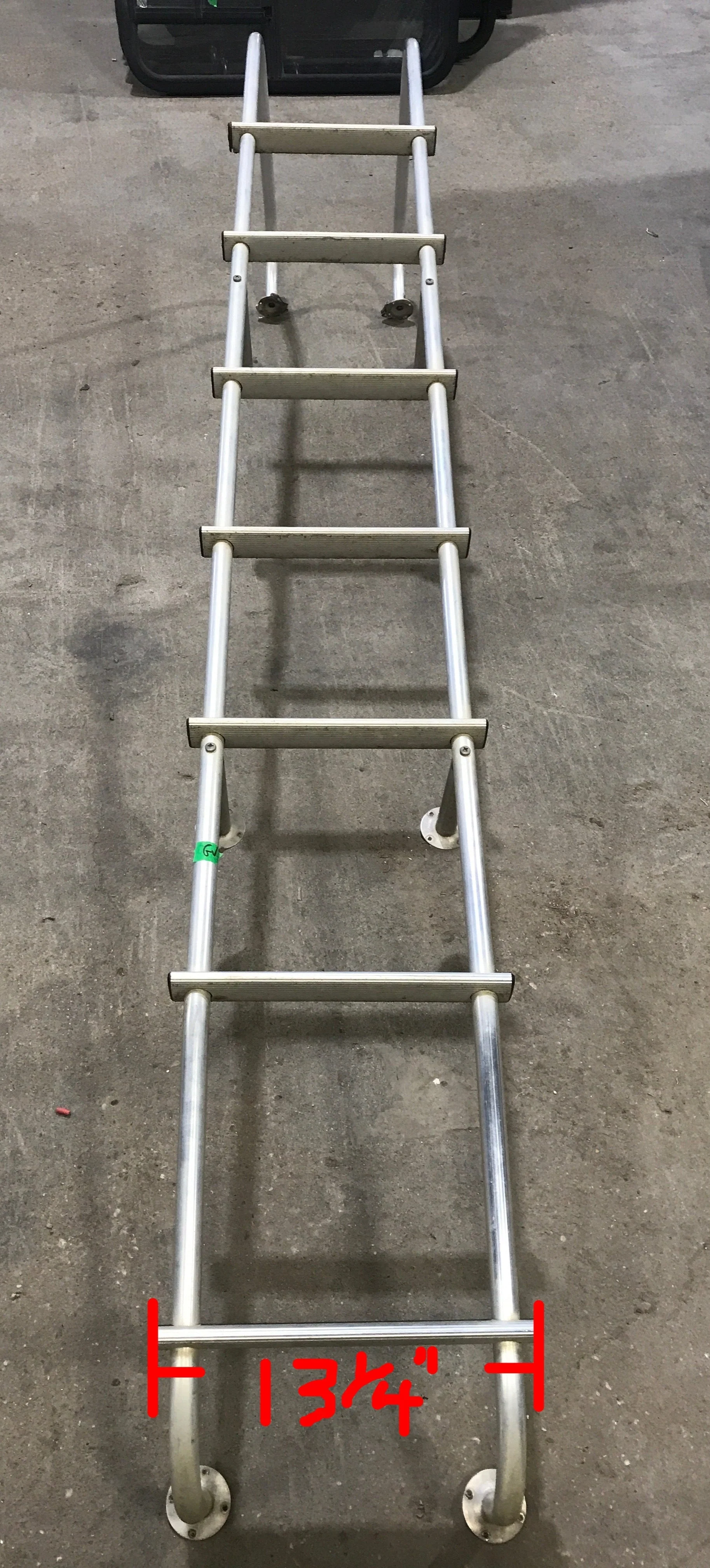 Used RV Exterior Ladder - Aluminum - 94" H x 13 1/4" W - Image 2