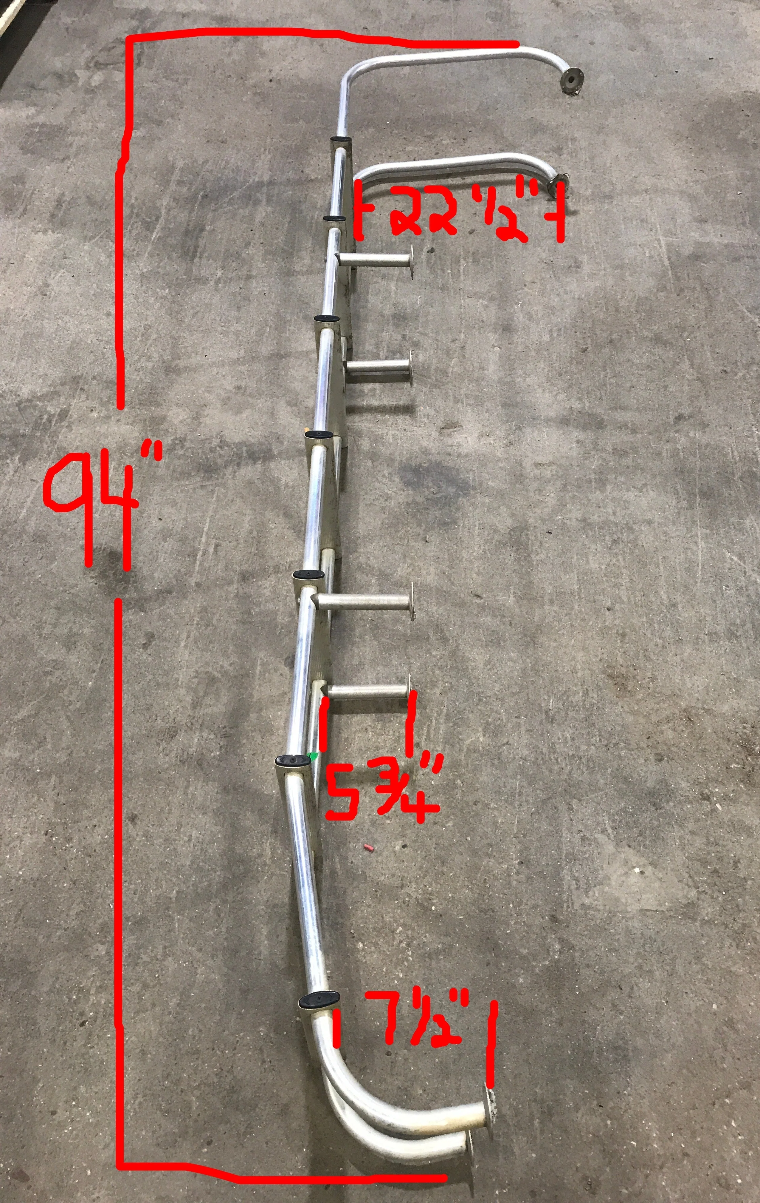 Used RV Exterior Ladder - Aluminum - 94" H x 13 1/4" W - Image 3