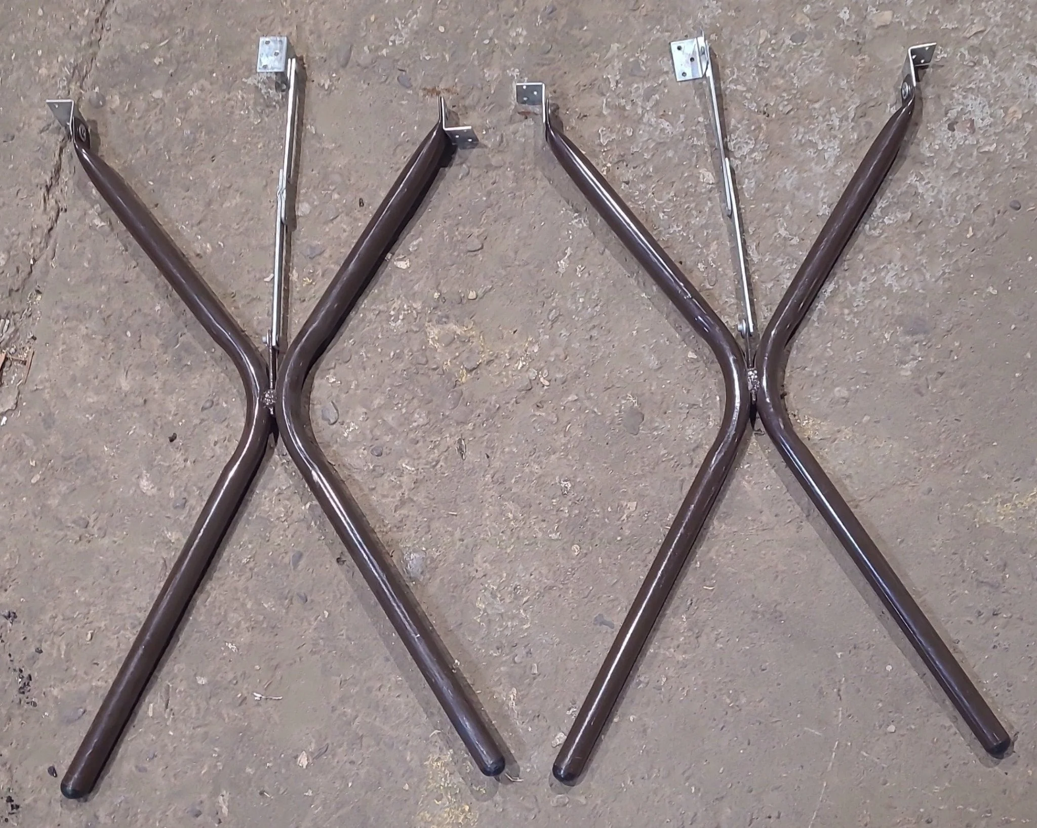 Used RV Folding Table Leg Set 26 1/4" H- BROWN COLOR