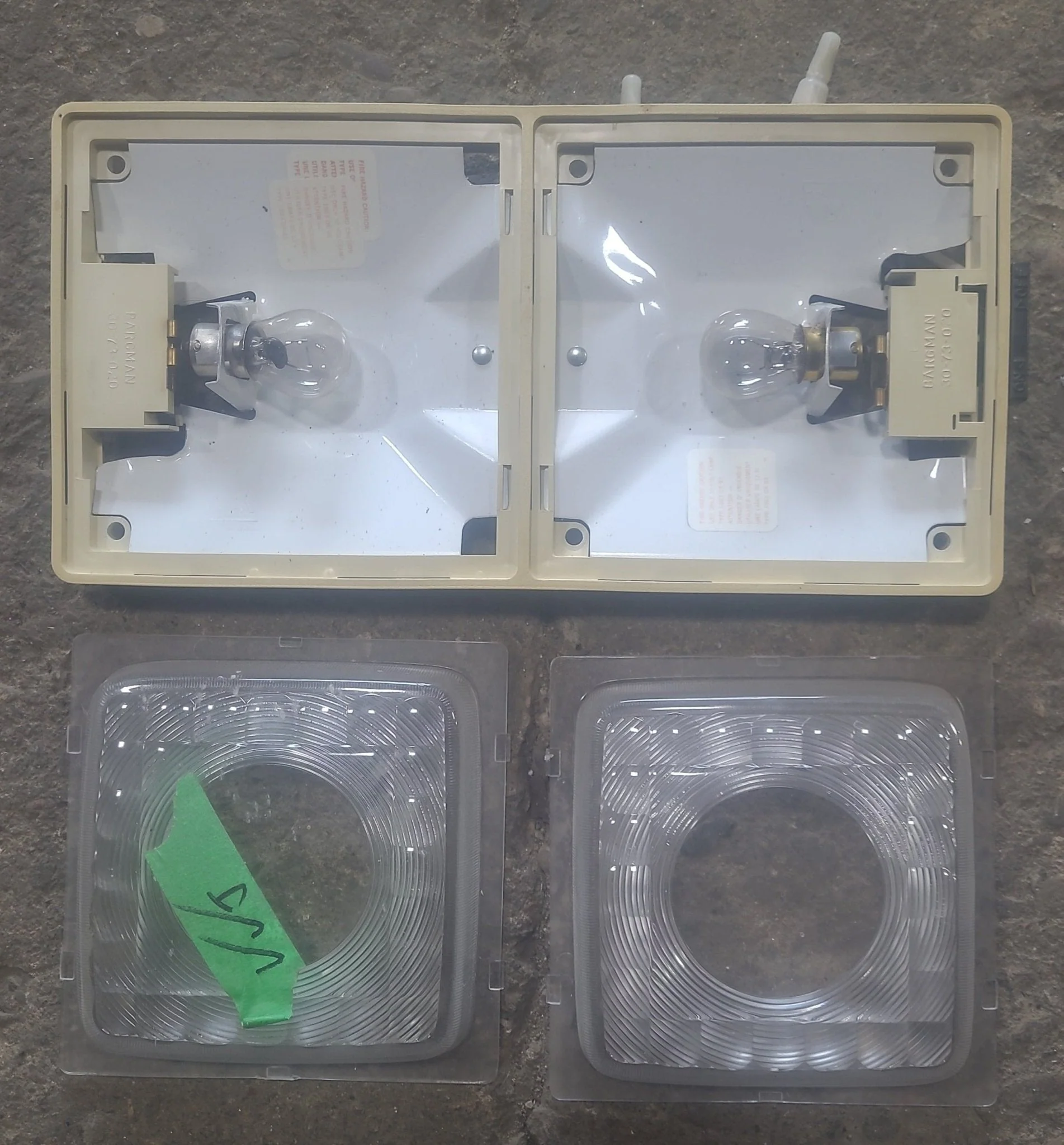 Used RV interior light Fixture - 30-73-020 - *DOUBLE* - Image 2
