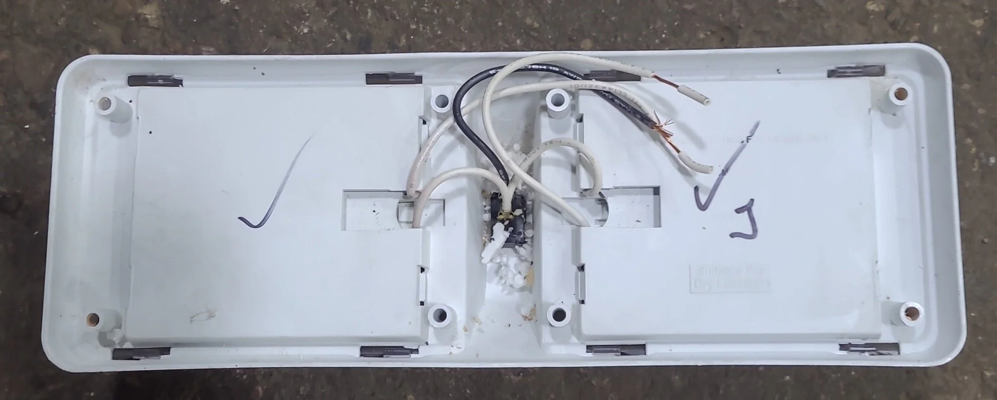 USED RV Interior Light Fixture *DOUBLE* - LR36513 (001-802) - Image 2